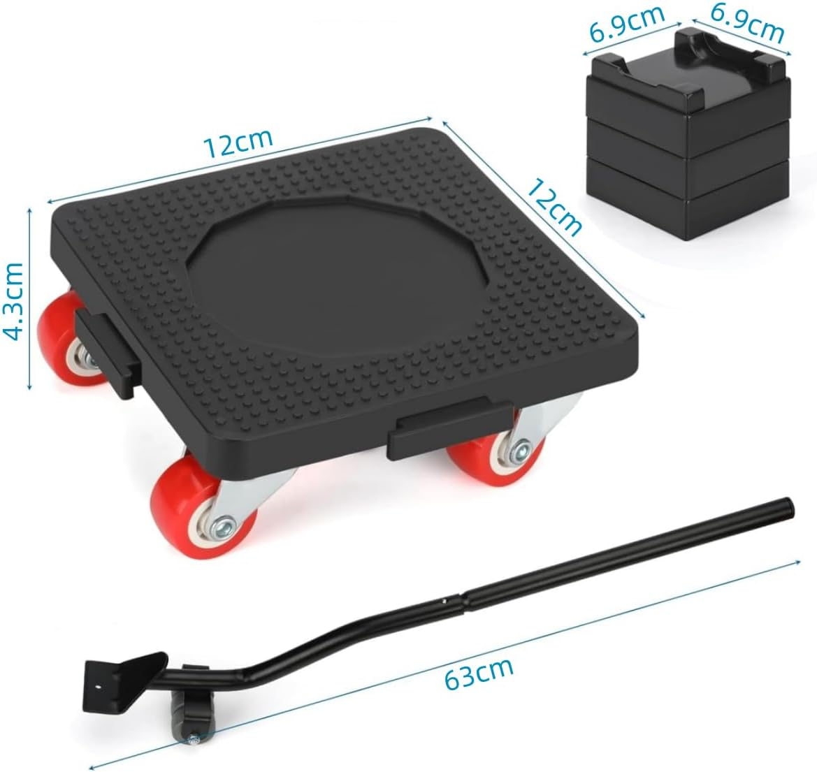 9SHOME 4Pack Furniture Mover with Wheels & Furniture Lifter Set, 360&deg; Rotation Wheels, 400 Kg Capacity image number 4