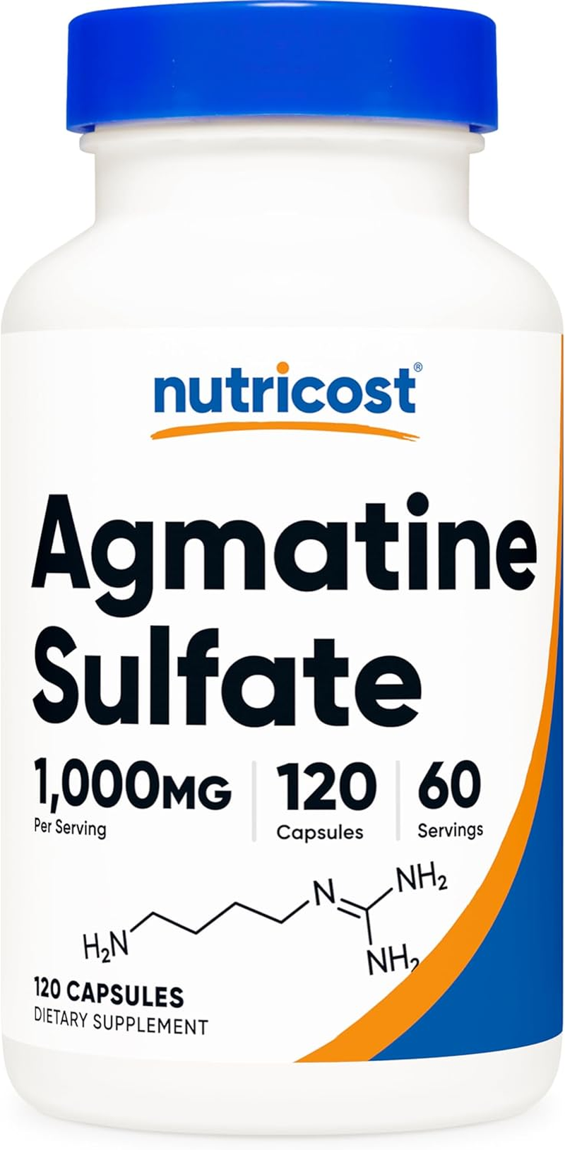 Nutricost Agmatine Sulfate 120 Caps image number 1