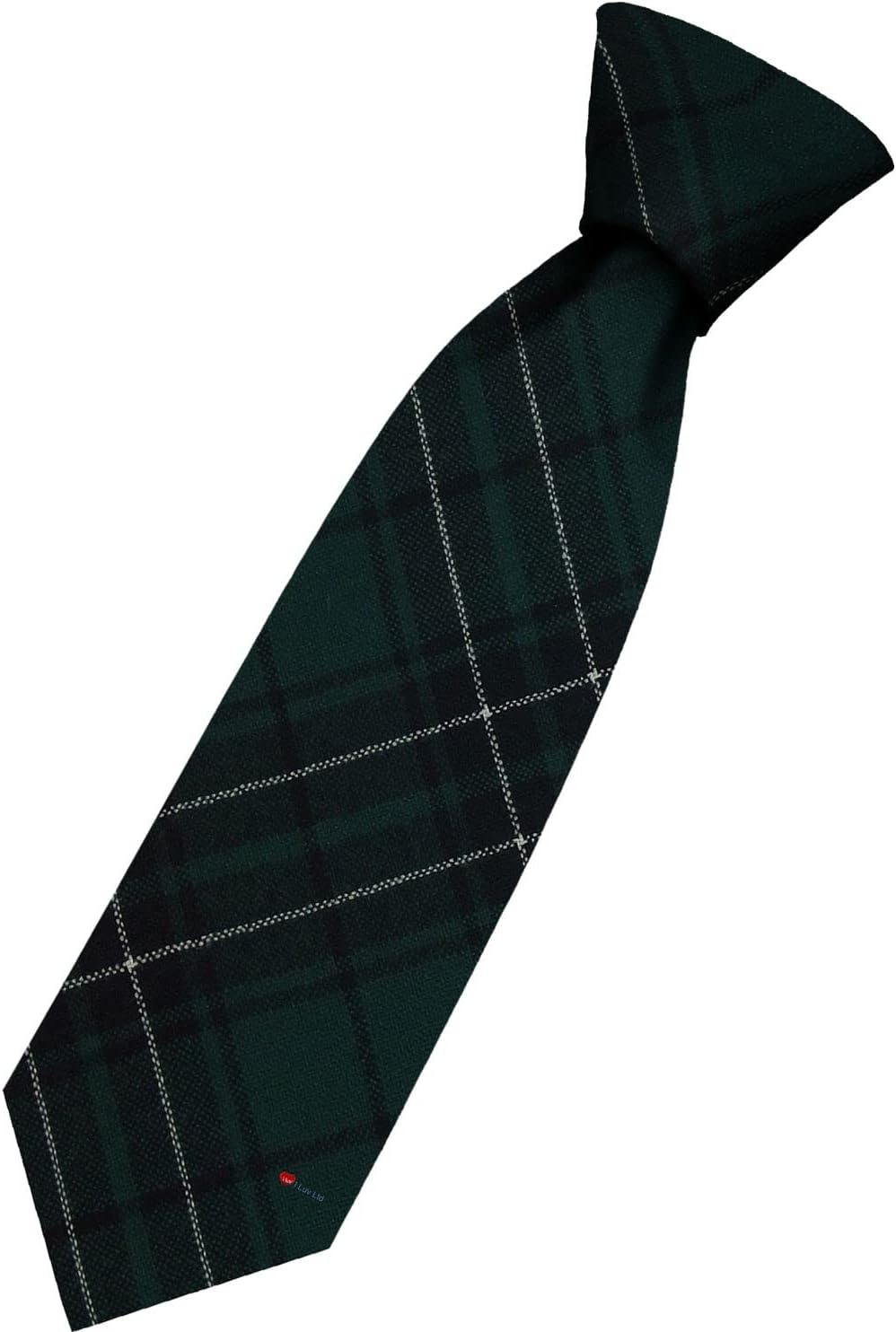 Mens All Wool Tie Woven and Made in Scotland in Maclean Hunting Modern Tartan image number 2