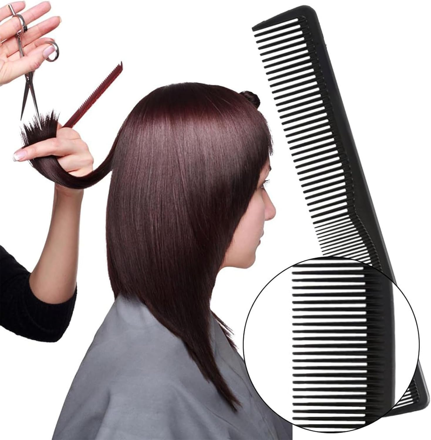 Kzvsiy 2 Pack Boar Bristle Hairbrush and Massage Comb Set, Beard Styling & Hair Detangling, Ideal for Long, Thick, Curly, Wavy, Dry or Damaged Hair, Men and Women image number 1