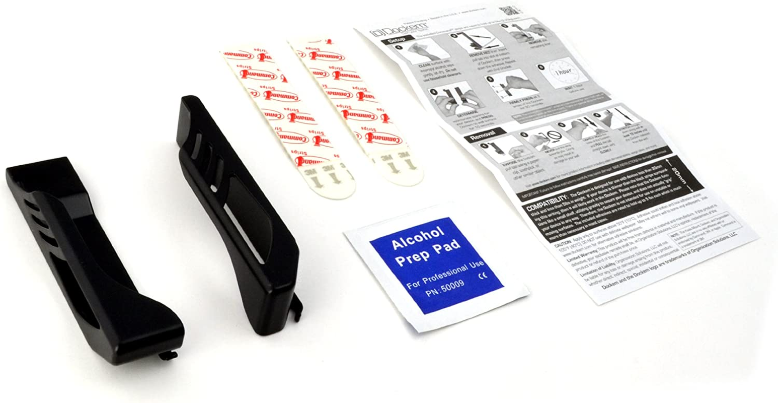 Dockem Koala Tablet Wall Mount: Universal Damage-Free Adhesive Wall Dock for Ipads, Ipad Airs, Galaxy Tabs and Other Tablets (Black) - White image number 3