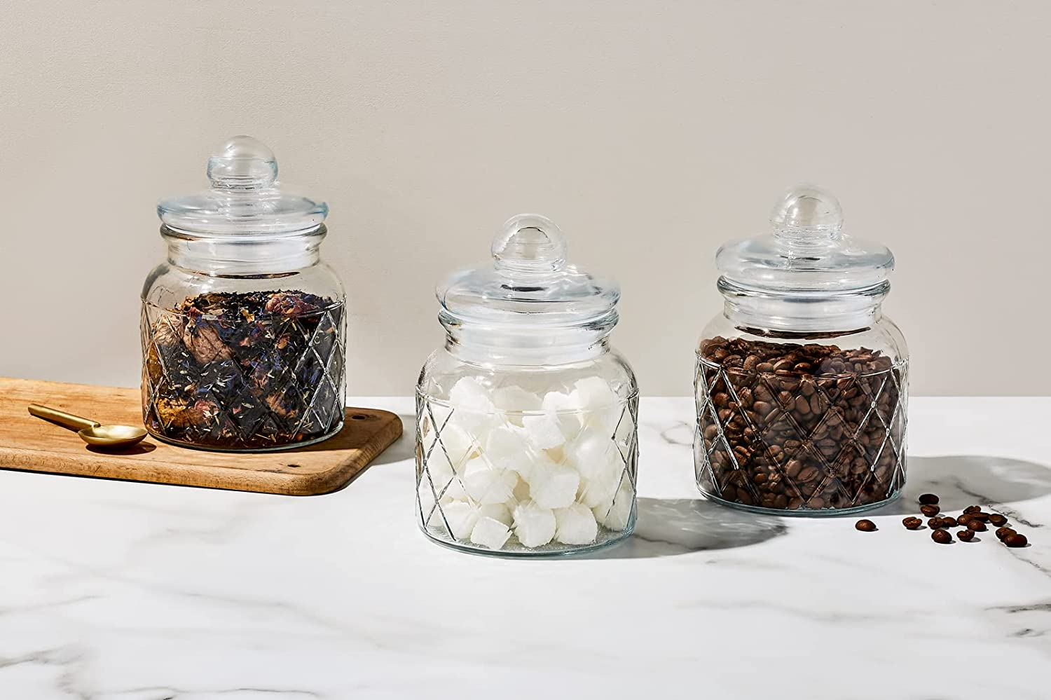 Casa Domani Trellis Storage Jars Set 4 Gift Boxed image number 2