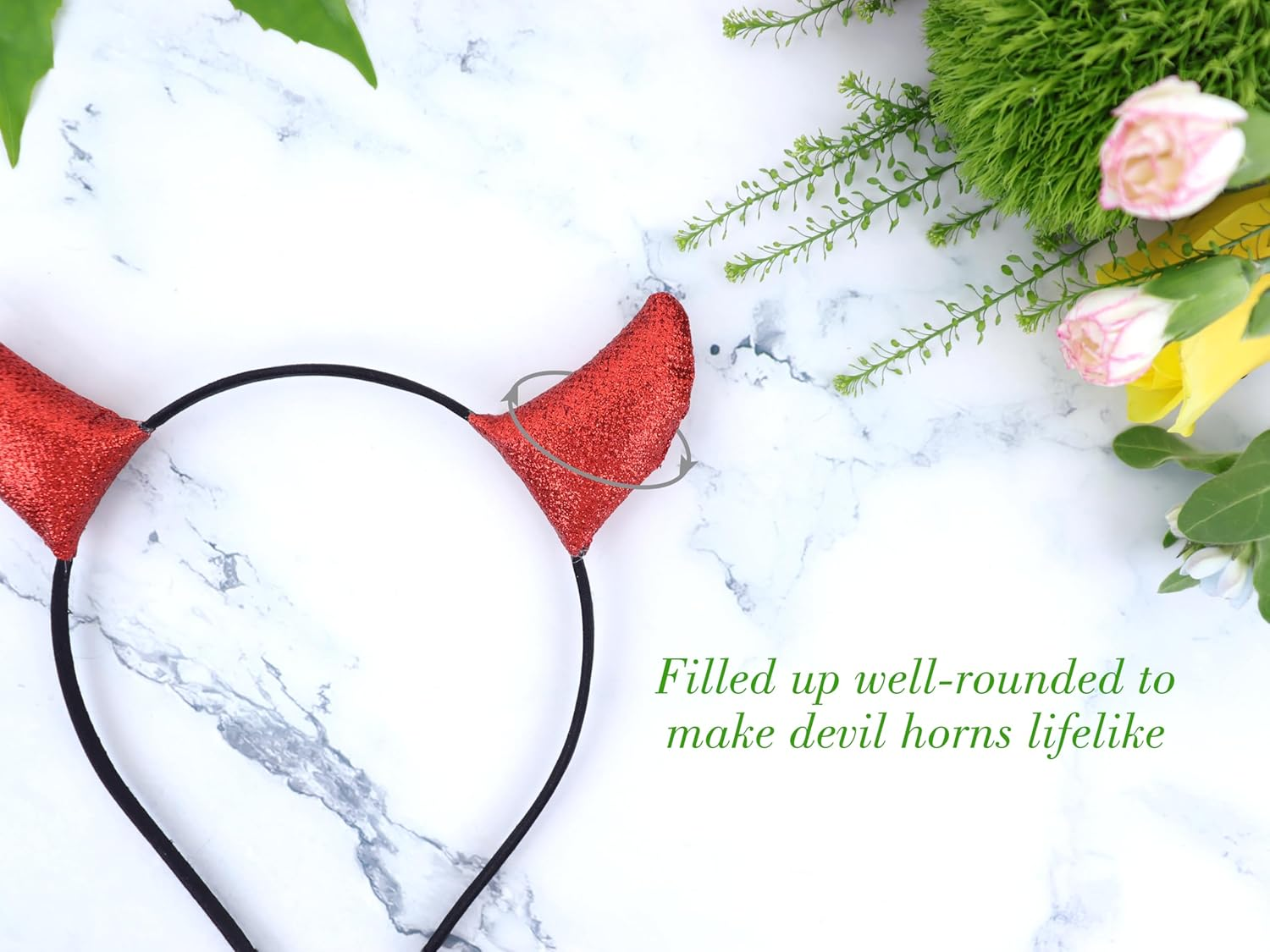 Bonnie Z. Leonardo Party Devil Horns Headband Devil Ears Headband
