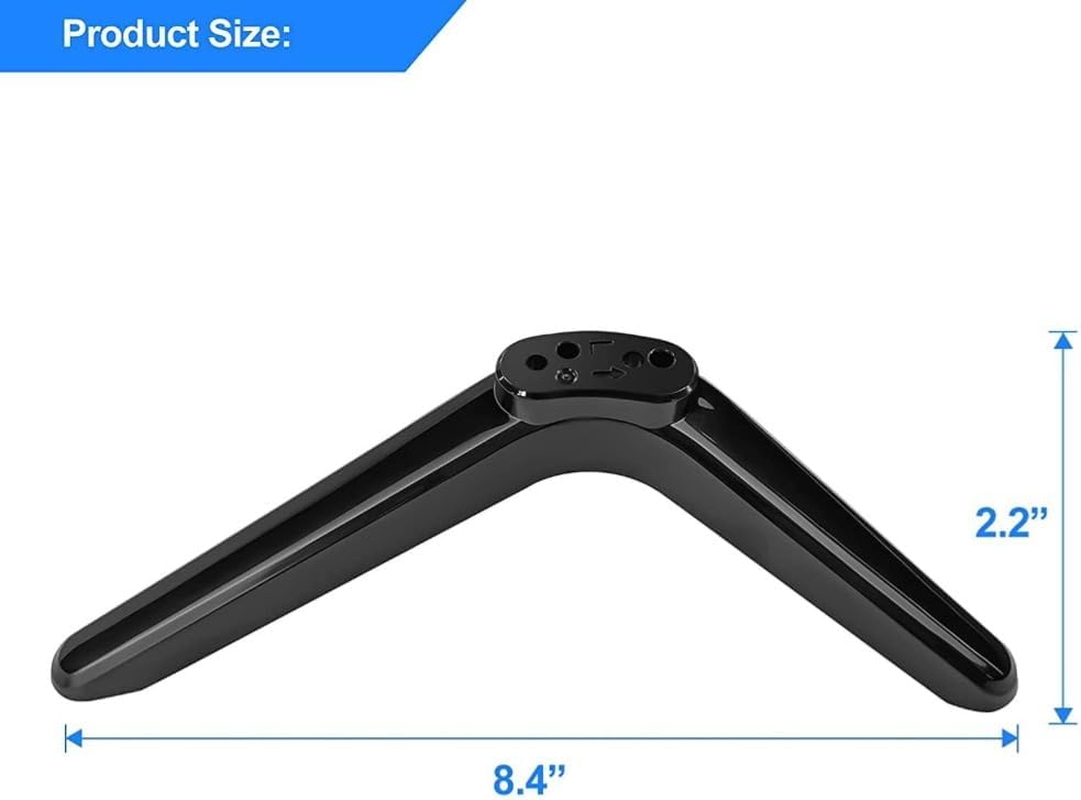 Universal TV Base Stand, TV Stand Tabletop Holder for 32 to 55 Inch Fittings Universal Replacement TV Base Pedestal Feet Mount for LCD Flat Screen TV, Easy to Install