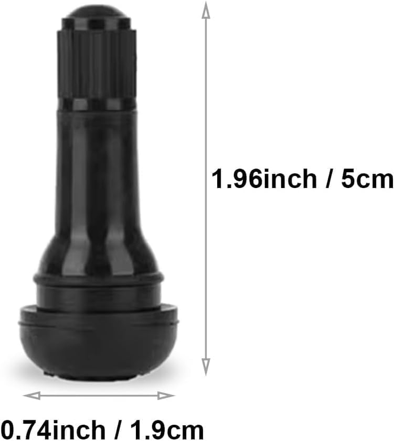 TR414 Black Rubber Snap-In Tire Valves, 10Pcs TR414 Snap-In Black Rubber Tire Valve Stems,Tr414 Tire Valve Stems Rubber Snap-In Short Black Tire Valve Stem,Tr414 Rubber Short Snap-In Tire Valve Stems image number 5