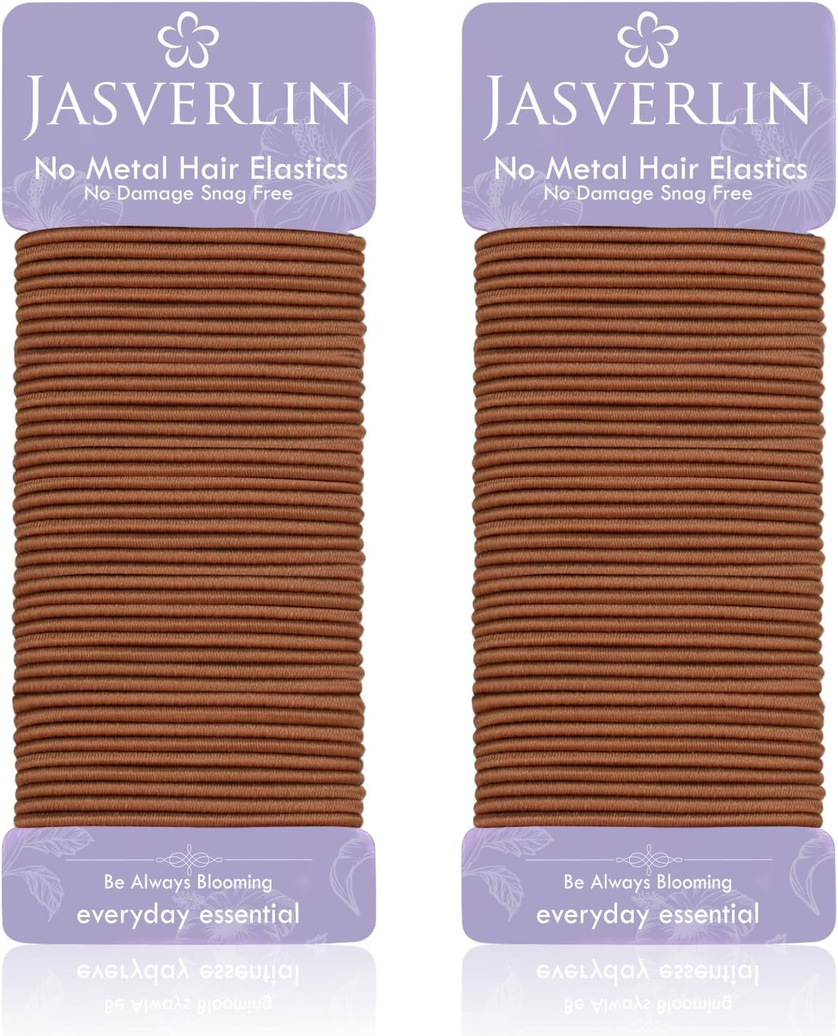 JASVERLIN 2Mm Light Blonde Elastics Hair Ties, Thin Ponytail Holder Hairtie for Women Girls Kids Fine to Medium Texture, No Pull Damage-Free Stretchy Rubber Band Accessories 80 Pcs