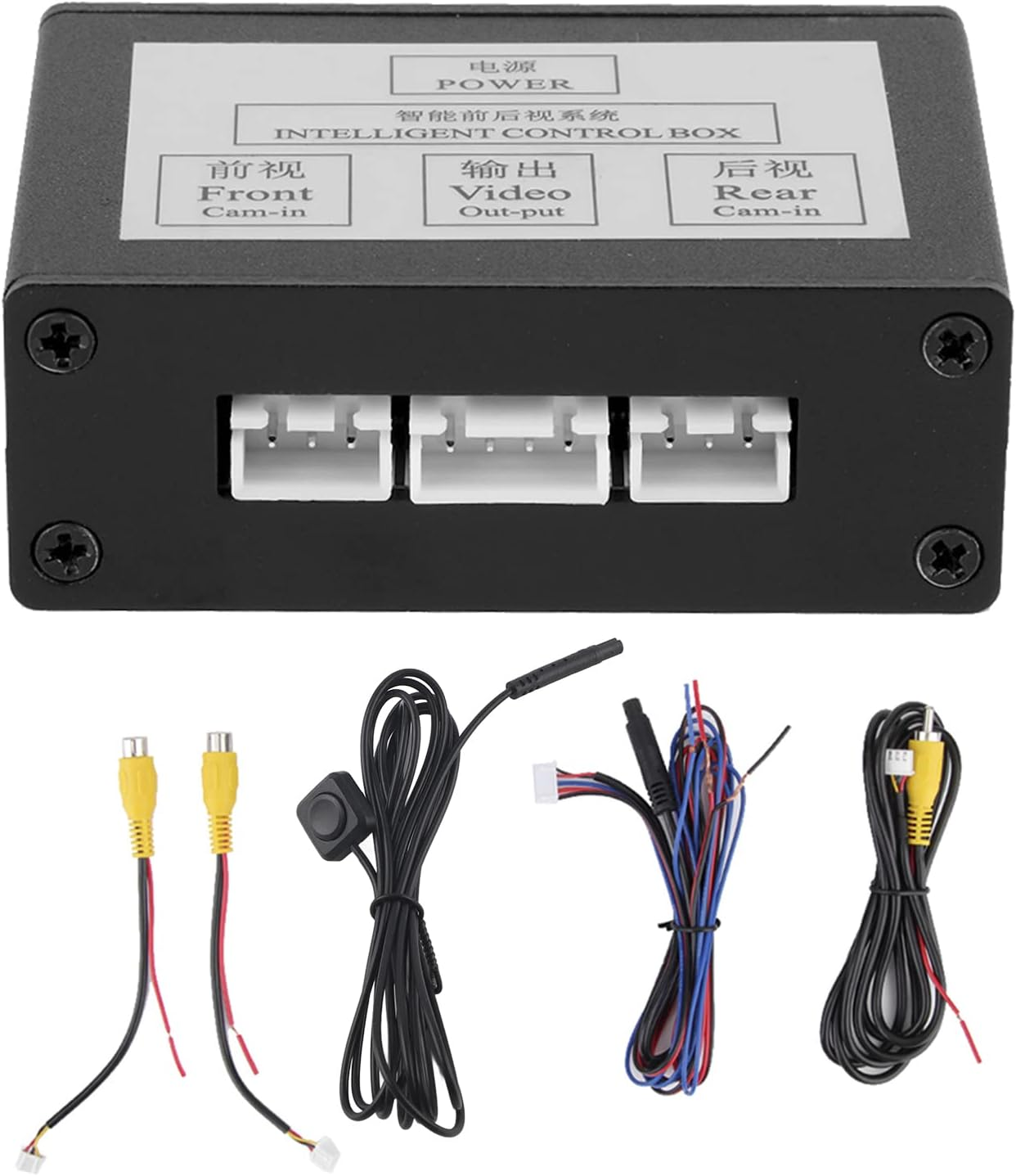 Car Front Rear View Camera Switcher Smart Car Parking Camera Converter Front Rear View Video Switch Channel Control Box Adapter Car Cam Control System image number 4