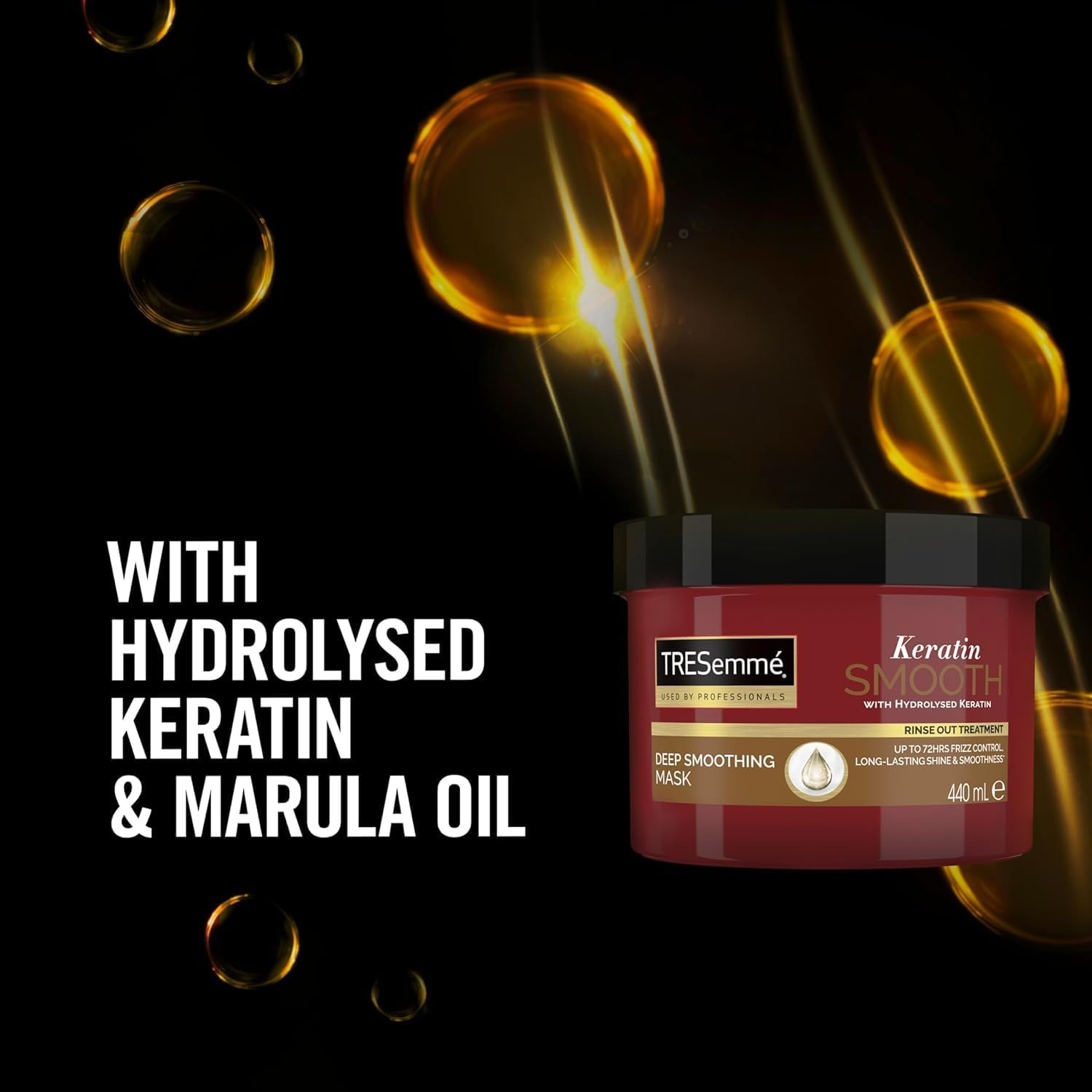 Tresemm&eacute; Keratin Smooth Deep Smoothing Mask Rinse-Out Hair Treatment with Hydrolysed Keratin for Soft, Shiny, Frizz-Free Hair 440 Ml image number 5