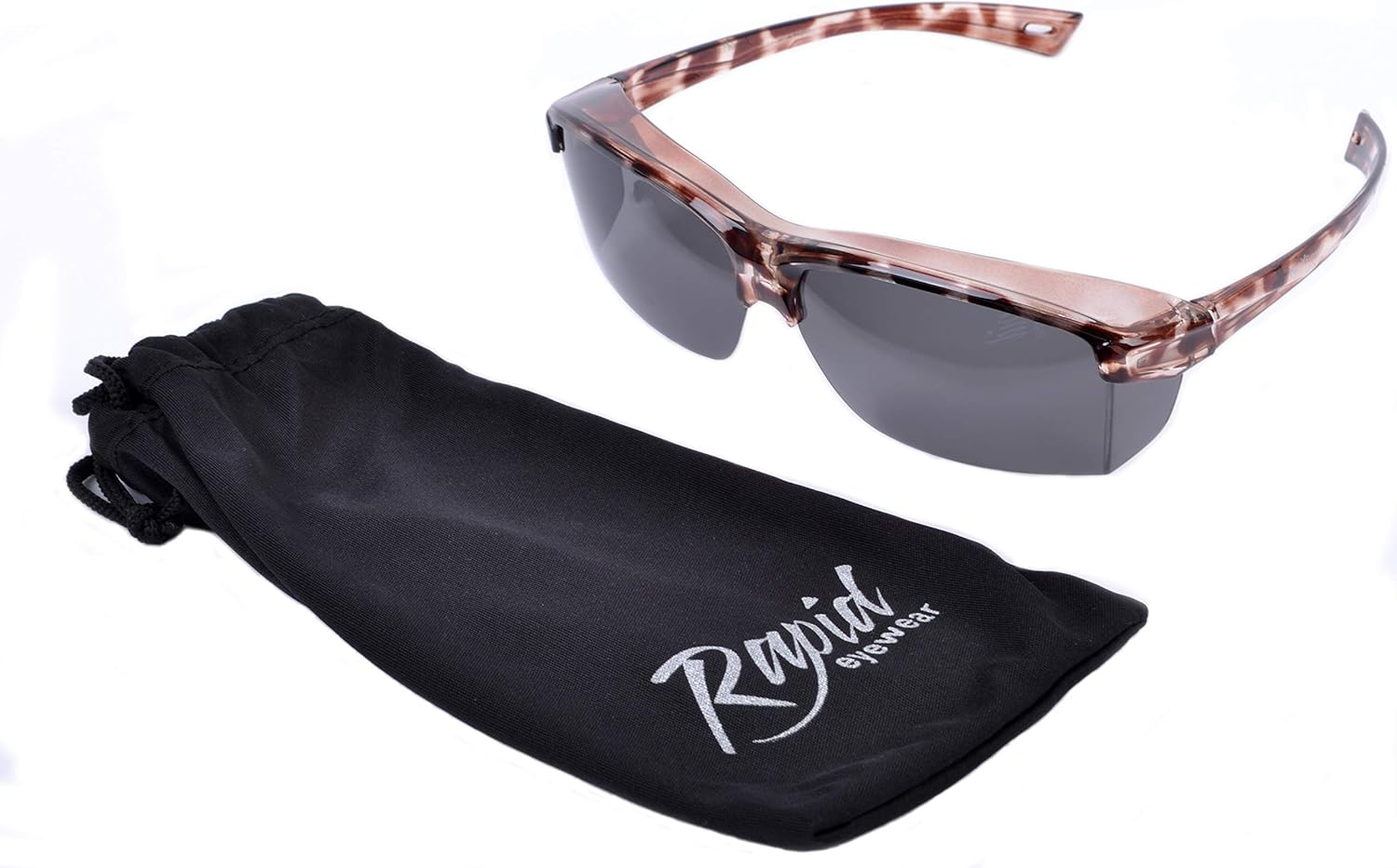 Rapid Eyewear Women&rsquo;S 'Vogue' Tortoiseshell Polarized over GLASSES SUNGLASSES That Fit over Your Spectacles up to 140Mm Wide, for Ladies. Ideal for Driving. UV400 Protection image number 4