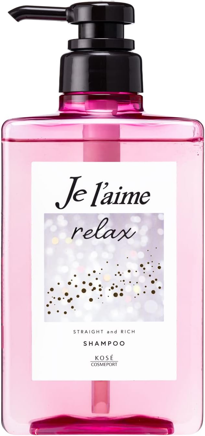 KOSE Je Laime Relaxing Midnight Repair Shampoo (Straight & Rich), Pump, 16.2 Fl Oz (480 Ml)