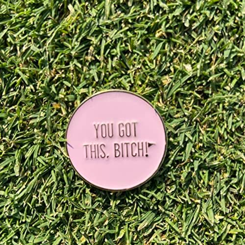 Birdie Girl Frickin' Golf Women'S Ball Marker with Hat Clip, Womens Golf Accessories, Magnetic Golf Ball Marker, Ball Marker Hat Clip, Golf Bag Accessories image number 5