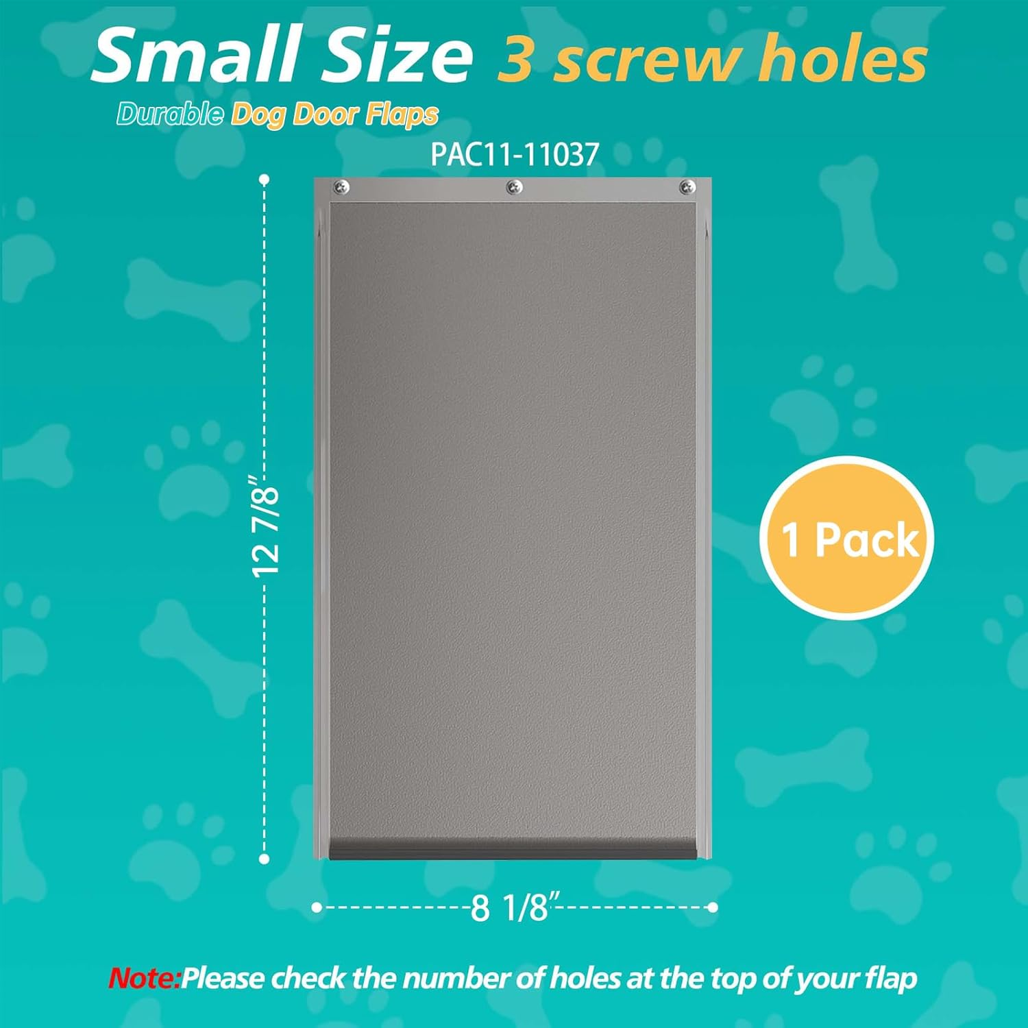Medium Dog Door Replacement Flap &ndash; 12 7/8'' &times; 8 1/8'' &ndash; Heavy-Duty Weatherproof Vinyl &ndash; Universal Fit for Most Standard Pet Doors &ndash; No Warping, Easy Installation for Dogs & Cats image number 6