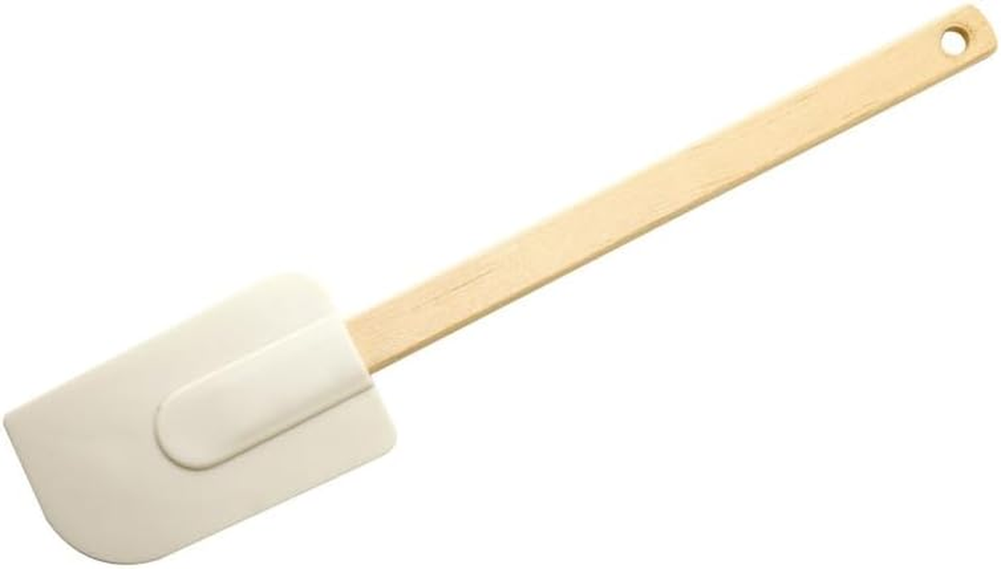 Cuisena 98509 Rubber Spatula, White and Cream 1.5 Cm*36.5 Cm 8.5 Cm