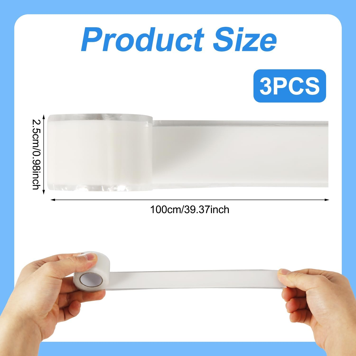 3 Rolls Horse Bit Wrap Tape, Elastic Horse Bit Guards Protector for Equines Equestrian, Silicone Horse Bit Accessories Protection for Horses Bit Care Supplies image number 4