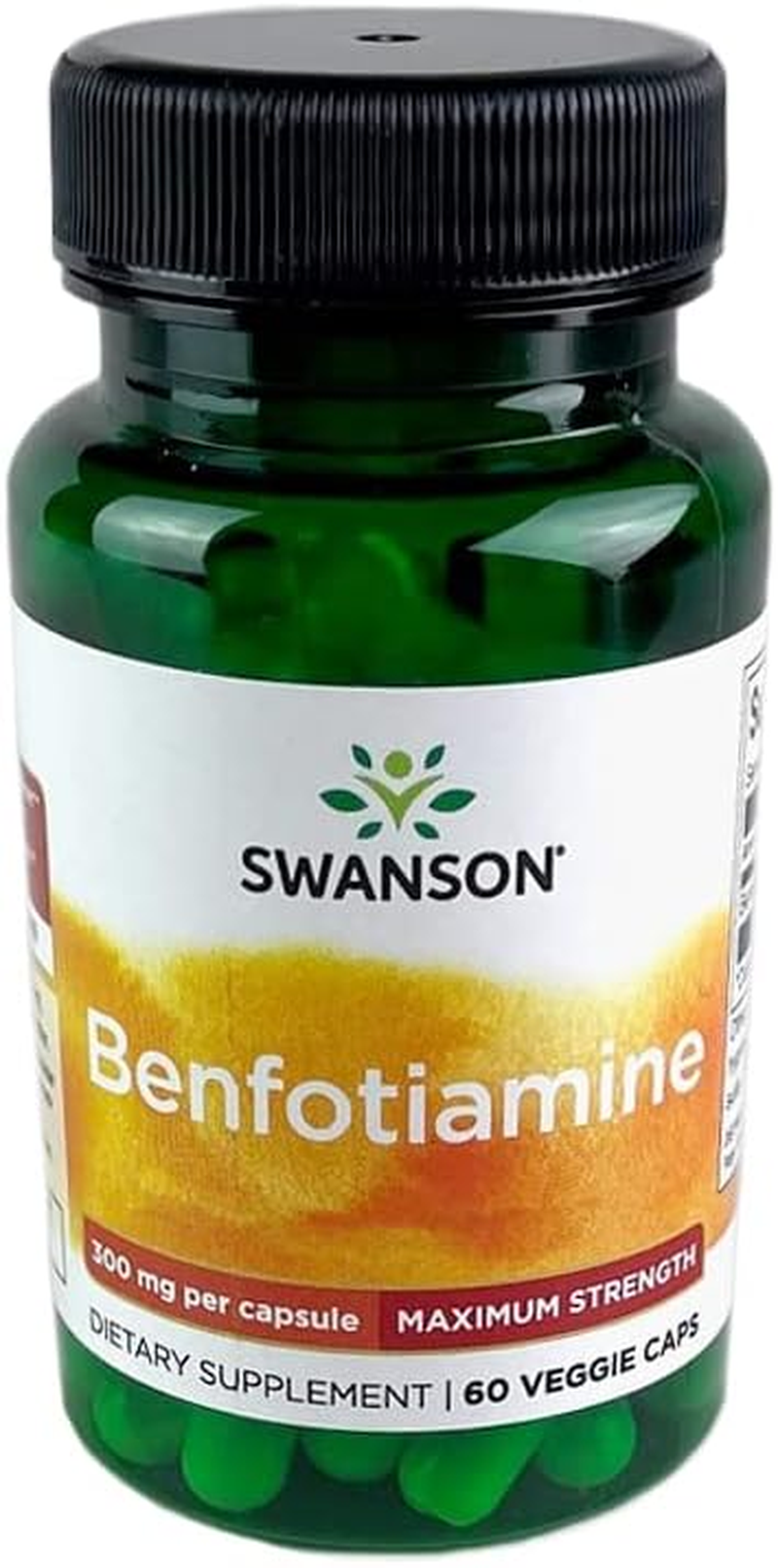 Swanson Maximum-Potency Benfotiamine 300 Milligrams 60 Veg Capsules image number 2