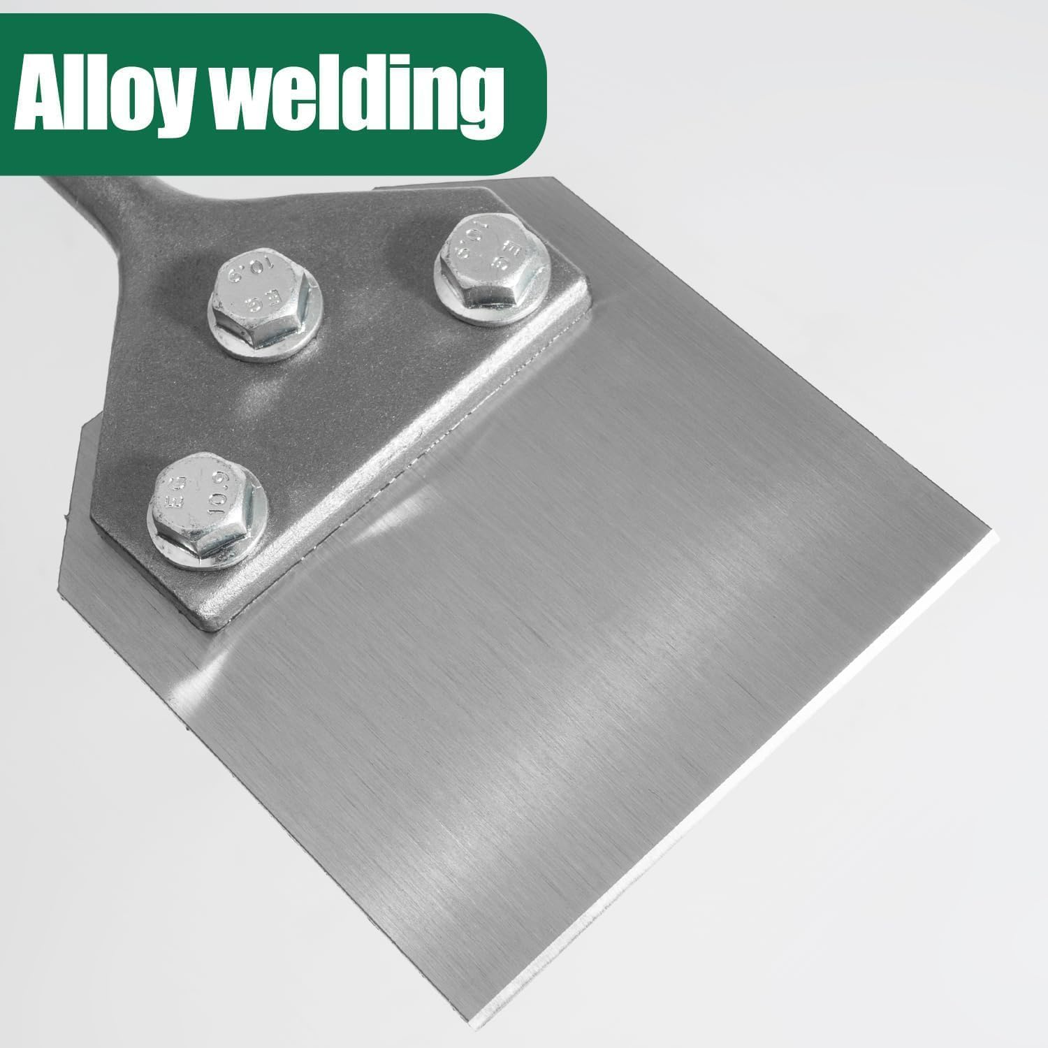 Monkeykingbar SDS plus Floor Scraper, Wide Tile Thinset Removal Tol, Floor Adhesives Remover Wall Scraper Works with SDS plus Rotary Hammer.Tile Scraper Tool (4 * 10")