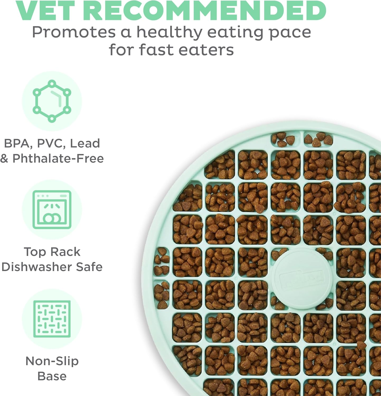 Outward Hound Fun Feeder Slo Tray Slow Feeder Dog Bowls for French Bulldogs & Other Brachycephalic Breeds image number 3