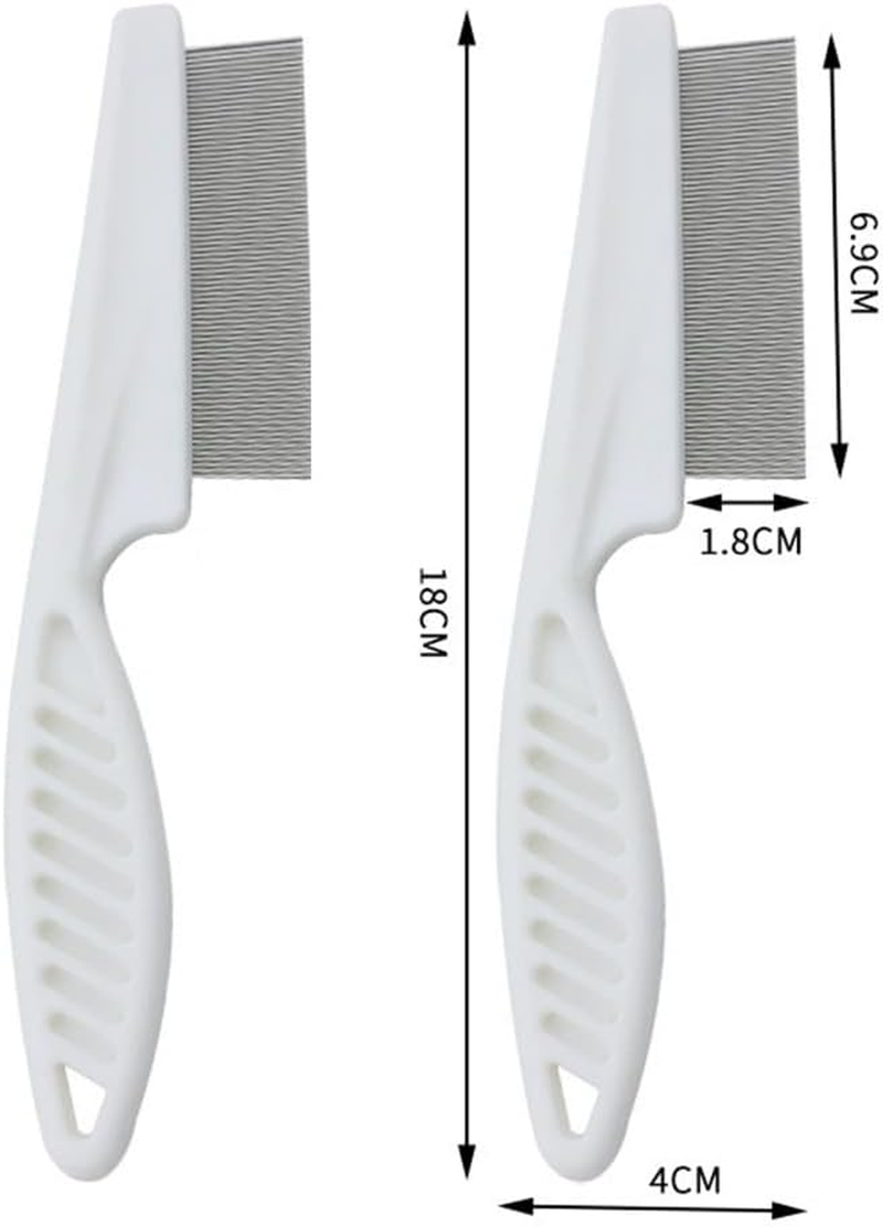 3 Pack Flea Pet Comb for Dogs and Cats Lice Comb Remove Fleas and Flea Eggs Tear Stain Remover Pets Combs for Detangling and Dematting Face & Paws - Dog Comb, Cat Comb image number 2