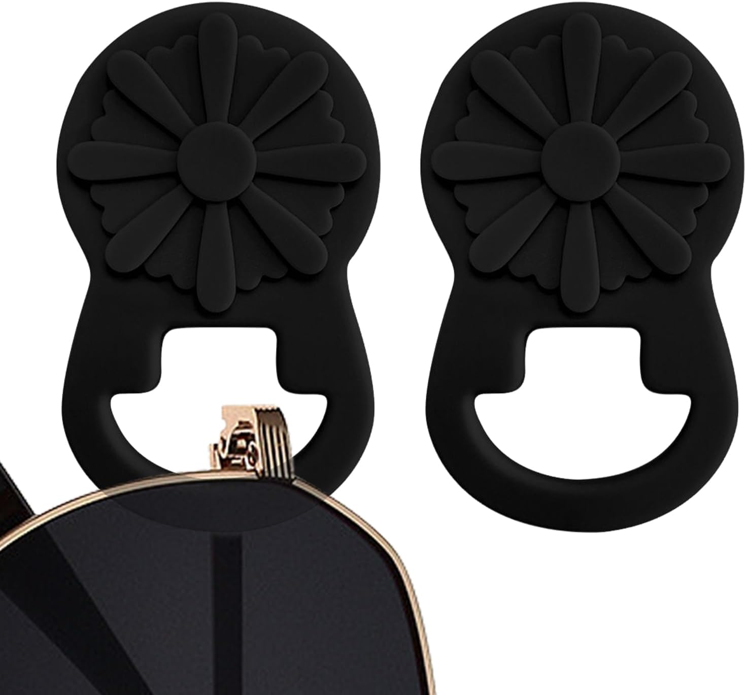 Tuxuseo Glasses Clip for Shirt - Magnetic Clothing Holder, Silicone Fashion Accessories Hanger for Men and Women Travel Outdoor Hiking Shirt Clothing