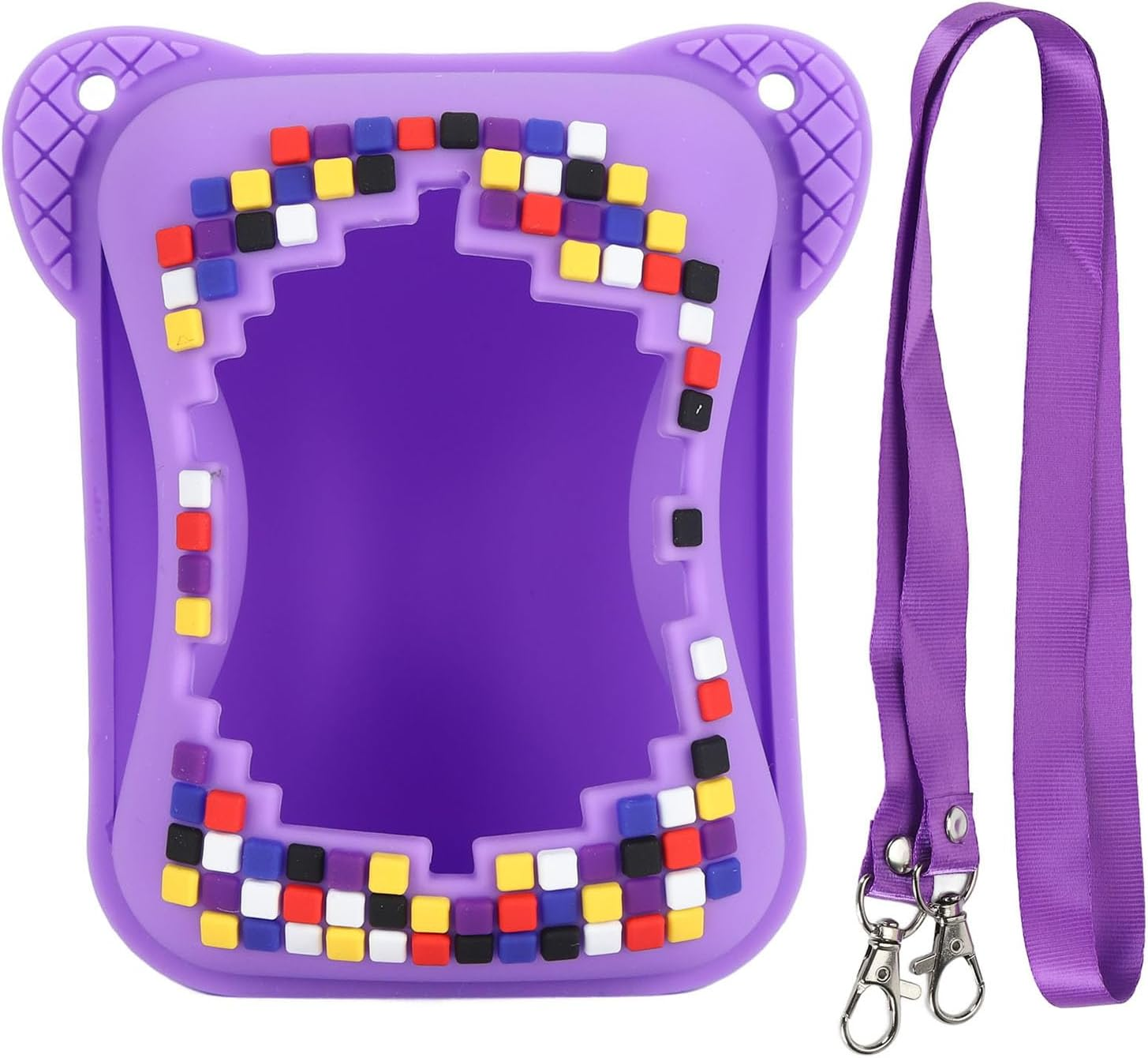 Silicone Cover Case for Bitzee Interactive Toy Digital Pet, Scratch Resistant Electronic Pets Travel Storage Bag with Lanyard, Perfect Holiday Girls & Boys (Blue)