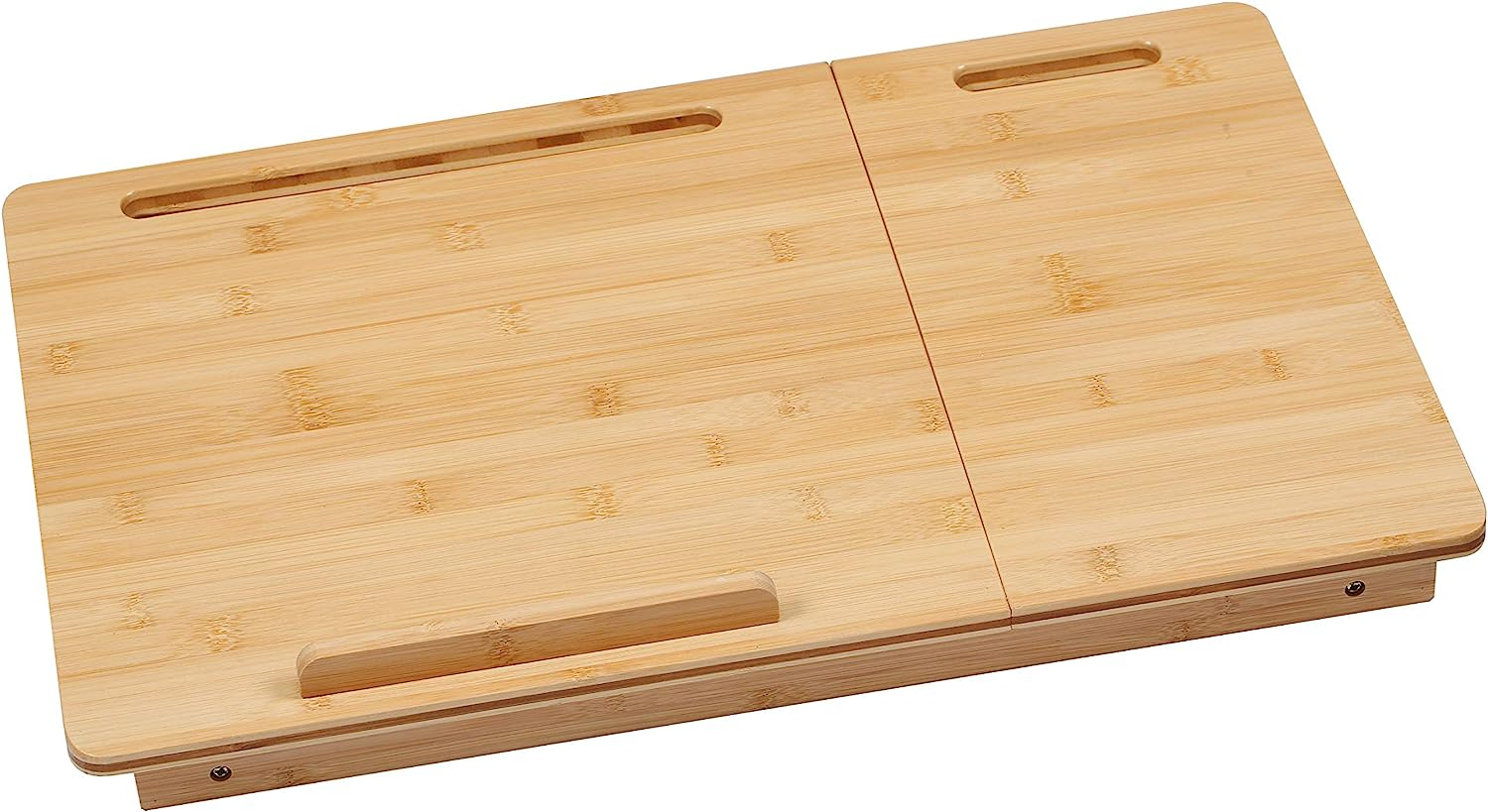 Bamboo Multi Tasking Laptop Bed Tray Multi-Position Adjustable Tilt Surface - Pull down Legs - Great for Computer Ipad Book Coloring Stand image number 3