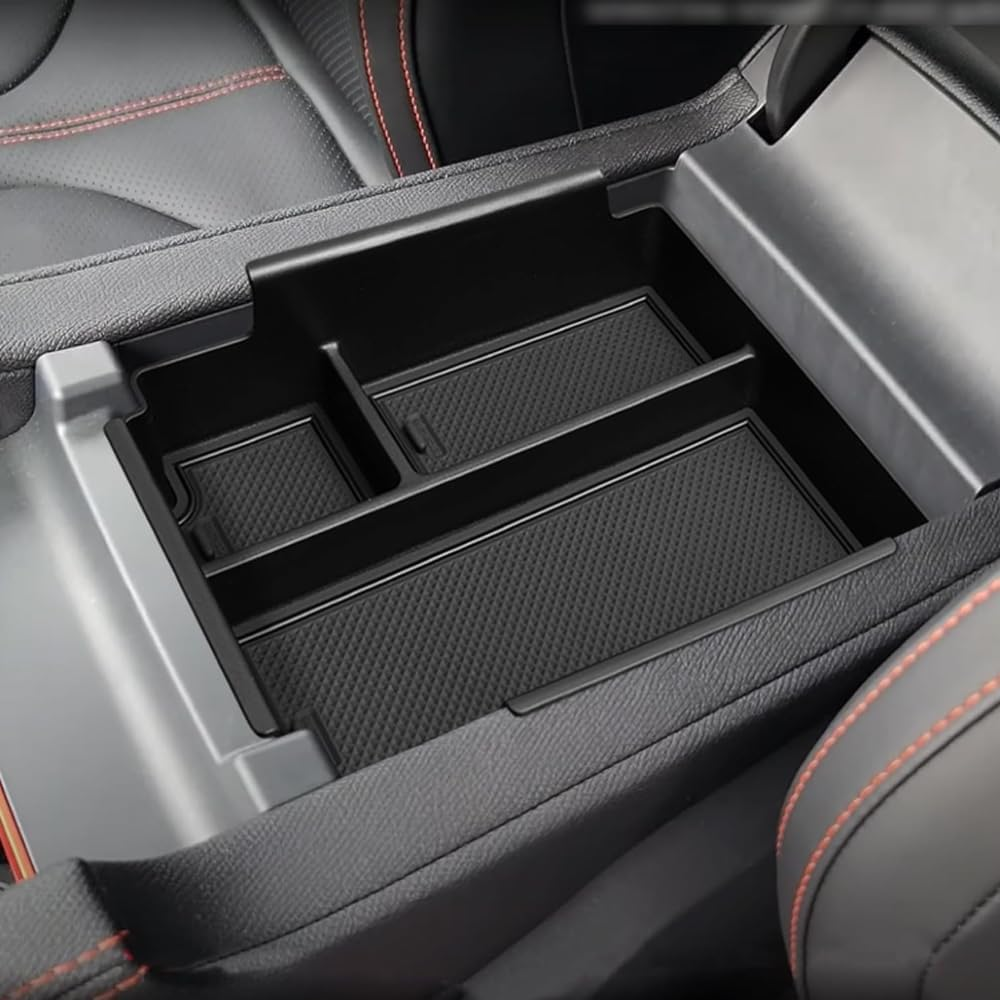 Compatible Center Console Storage Tray, Internal Armrest Storage Box and Plugin for 2024 BYD Pickup Shark 6 image number 5