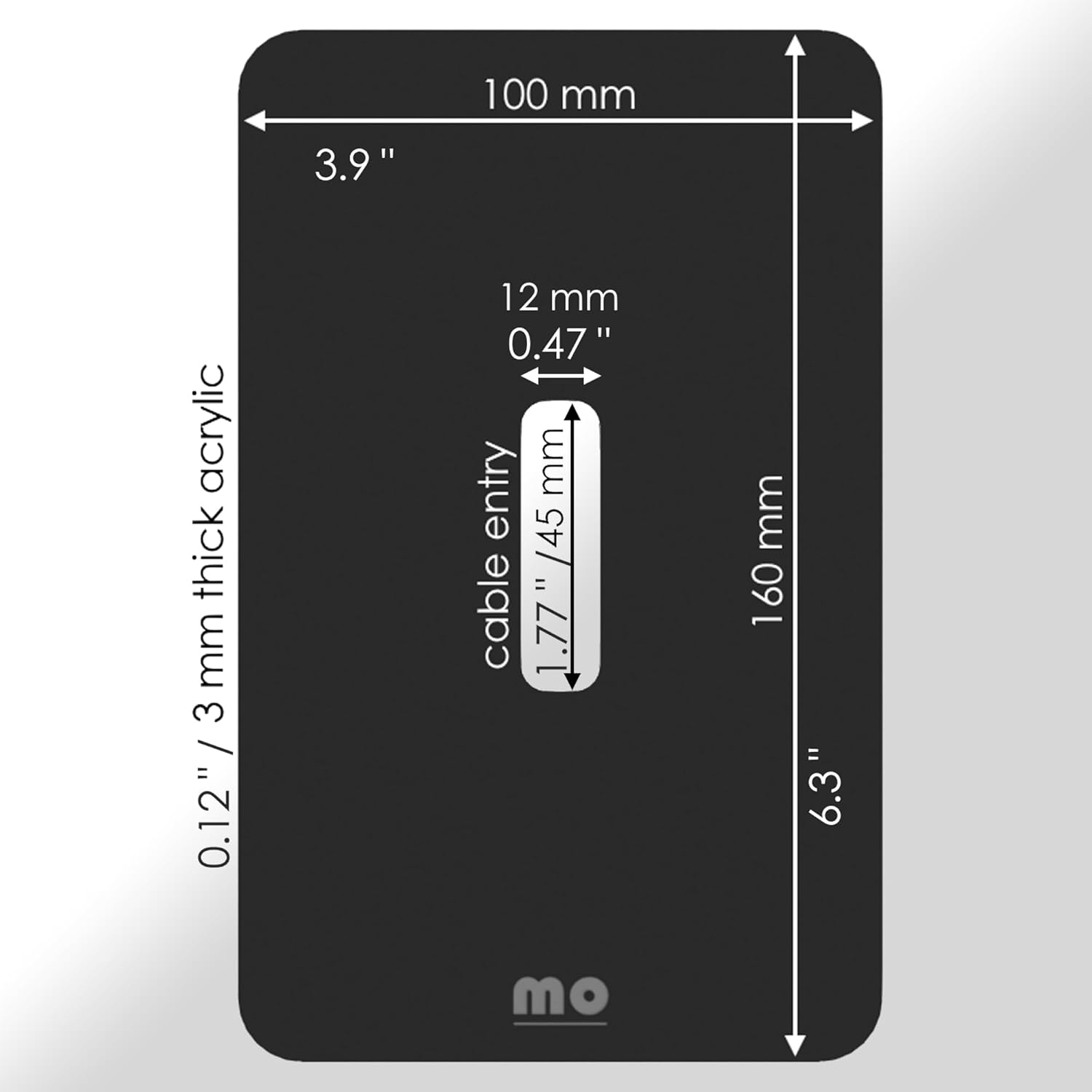 Slim Elegant Non Adhesive Wall Plate Compatible with All Doorbells Matte Finish Durable Perspex Plastic Sits between Doorbell and Wall Covers Holes and Scratches image number 4