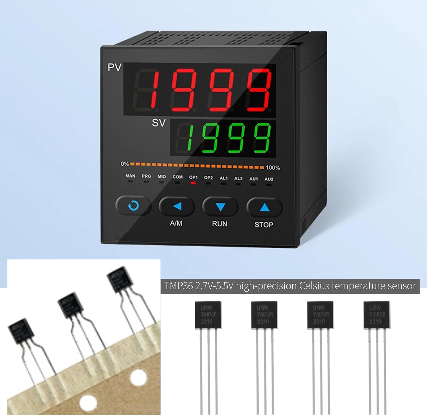 Create Idea 5Pcs TMP36 Temperature Sensors 3 Pin TO-92 TMP36GZ High Precision Celsius Temperature Sensor 2.7 V to 5.5 V Low Voltage Operation Sensors image number 3