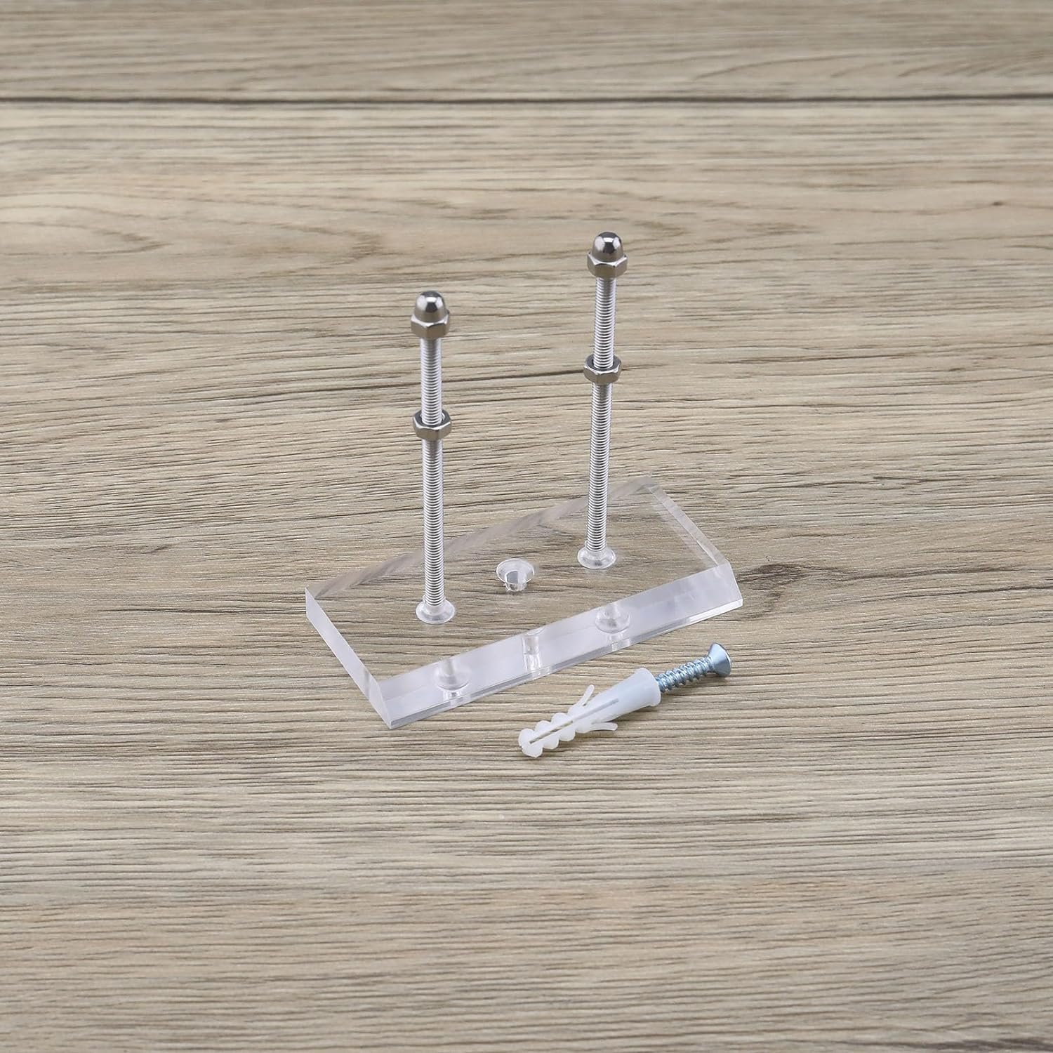 Emagtech 2Pcs Acrylic Wall Deck Hanger Acrylic Skateboard Wall Mount Bracket Skateboard Wall Hanger Acrylic Wall Deck Holder Wall Decoration Hanger image number 1