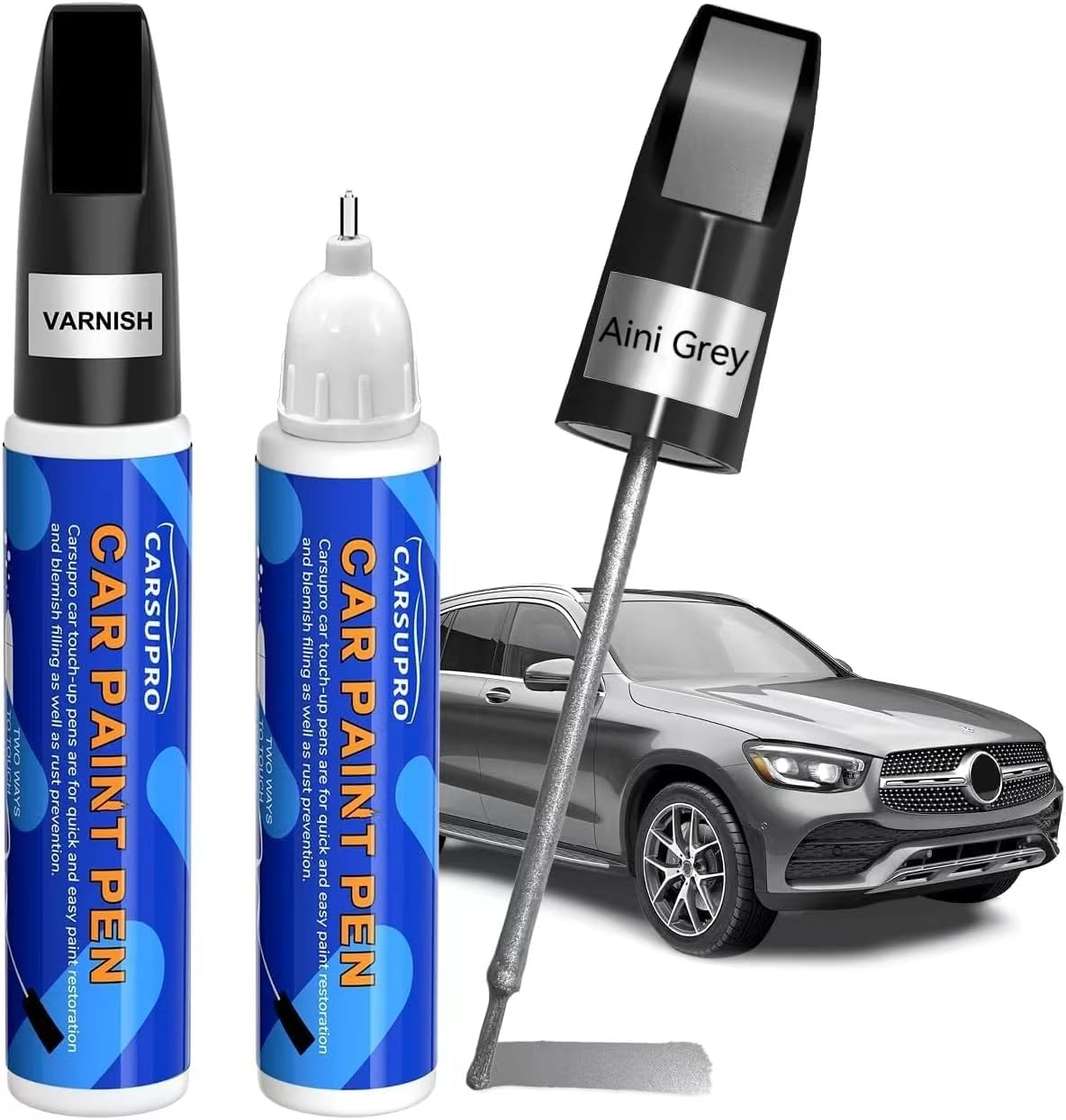 Touch up Paint for Cars,Car Paint Scratch Repair Color Accurate Quick Fix and Convenient Operation(Aini Grey)