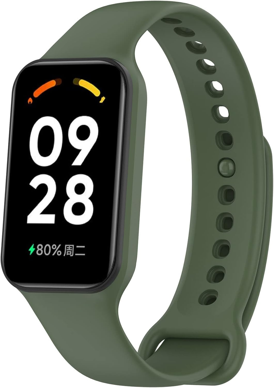Chofit Bands Intended for Xiaomi Smart Band 8 Active/Redmi Band 2 Straps, Silicone Colorful Sport Replacement Band for Women & Men (Green) image number 2