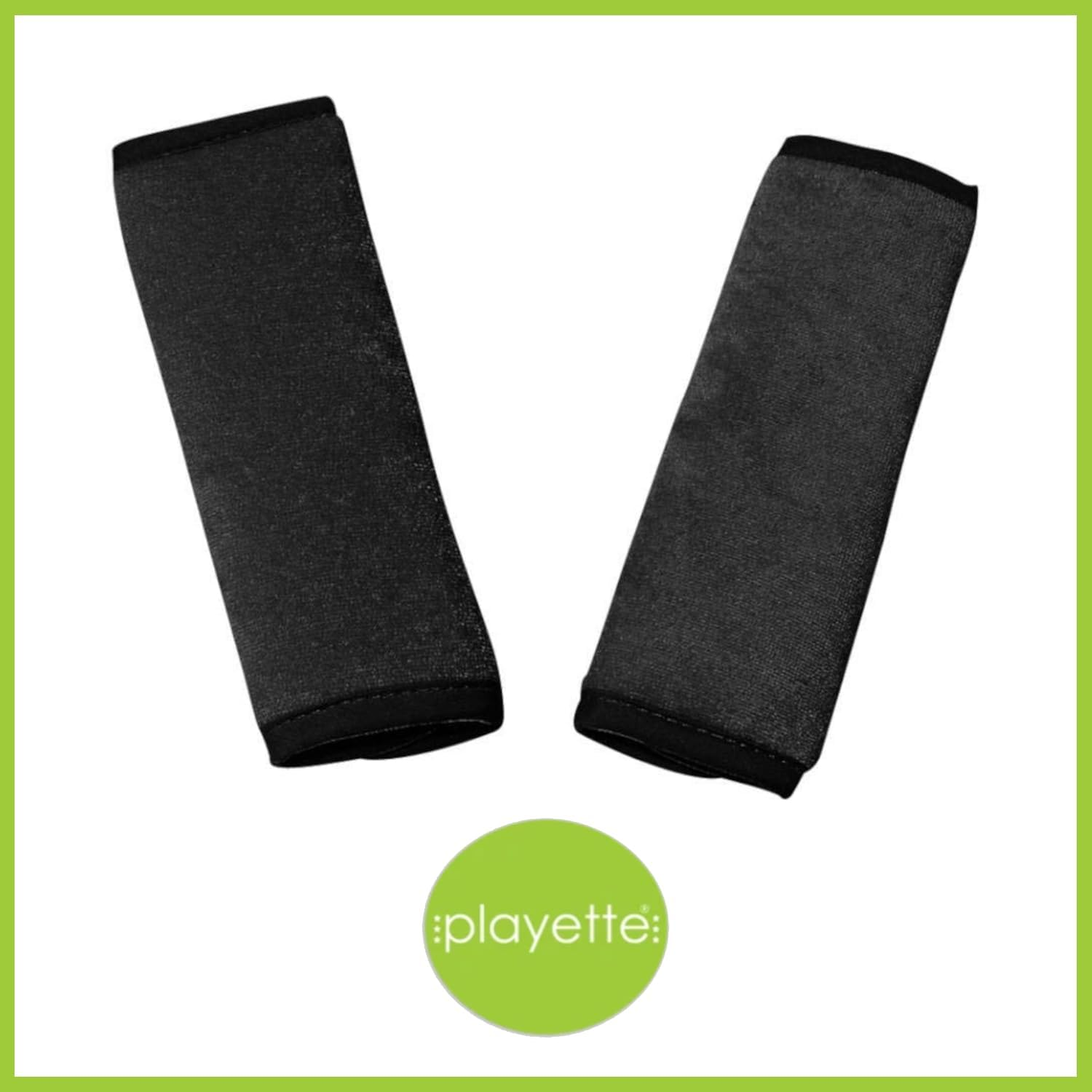 Playette Reversible Car Seat Strap Covers, Black