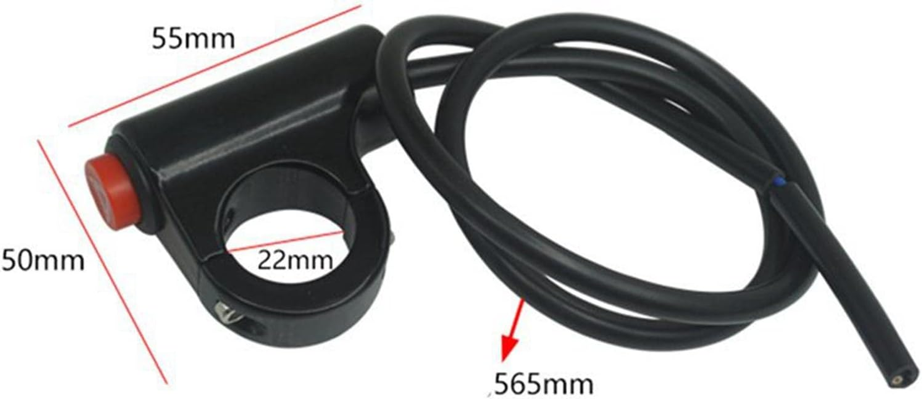 Magideal Motorcycle Hazard Light Switch Button Handlebar Mount Switch for Motorbike Replace image number 3