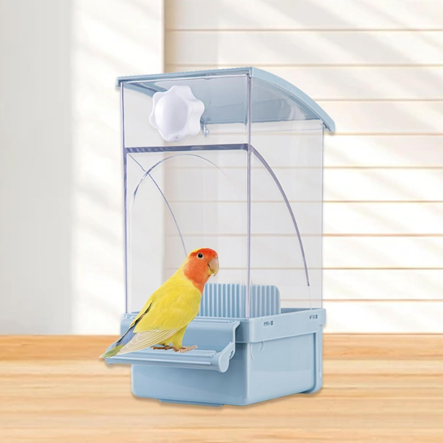 Leeqinersw Automatic Bird Feeder No Mess Cage Food Dispenser for Parrots Parakeet image number 4