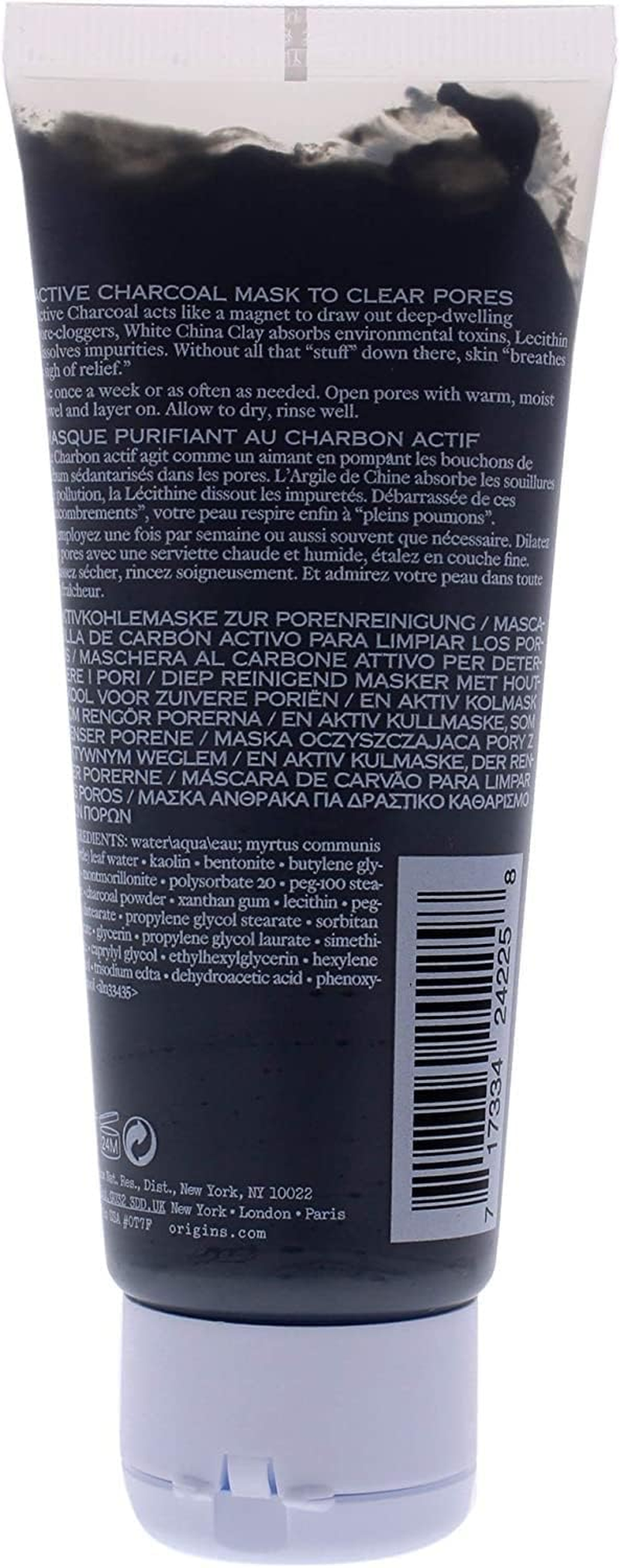 Origins Clear Improvement Active Charcoal Mask for Unisex 2.5 Oz Mask, 75 Ml image number 2