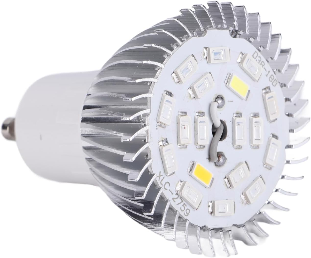 Domary 18W 18 LED Grow Light Bulb, High-Quality Aluminum Material, Enhancing Plant Growth, for Indoor Gardening, Family Balcony Seedling Breeding (E14)