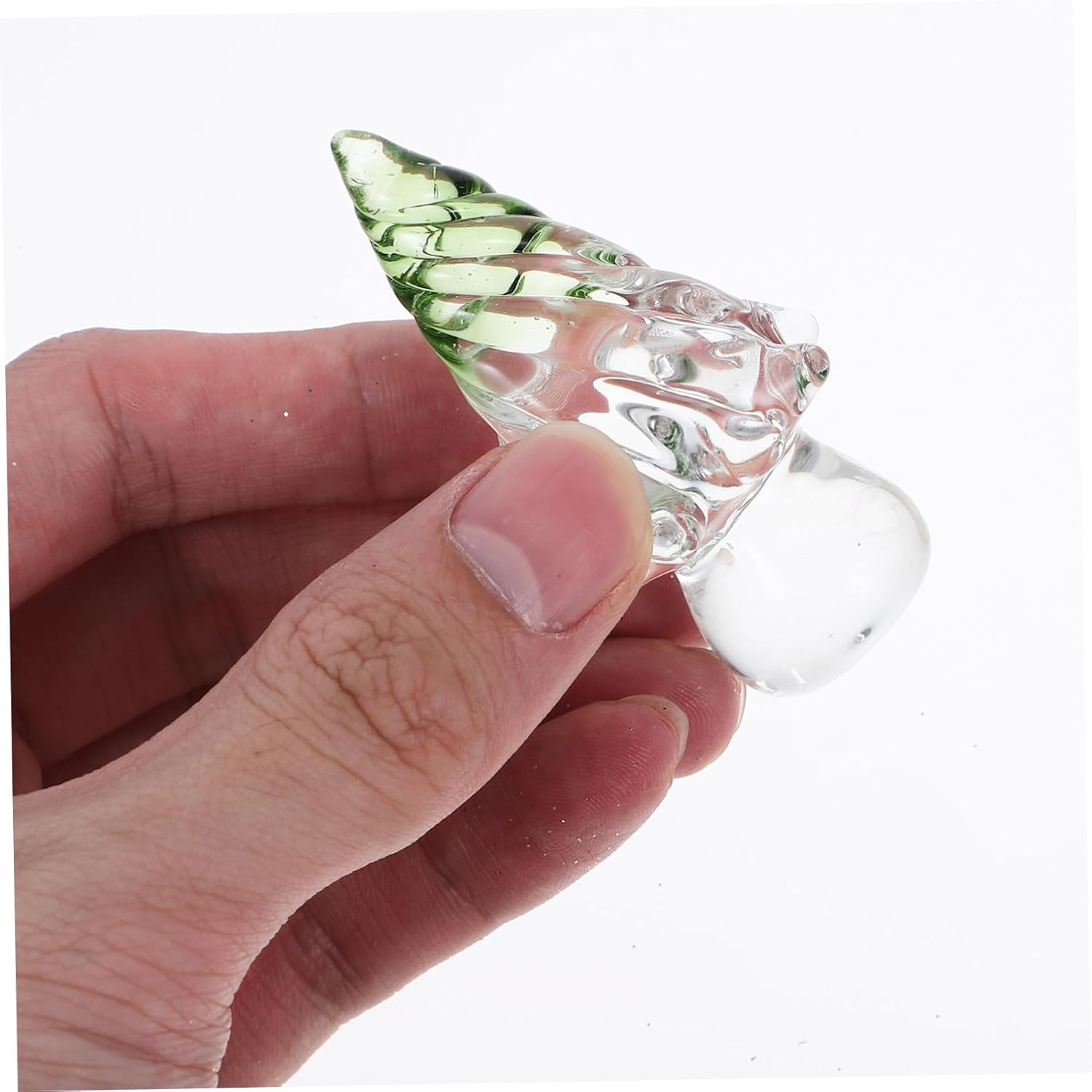 CHILDWEET Small Crystal Christmas Tree Decor Desktop Xmas Tree Statues Holiday Decoration for Fireplace Mantel Ornament image number 2