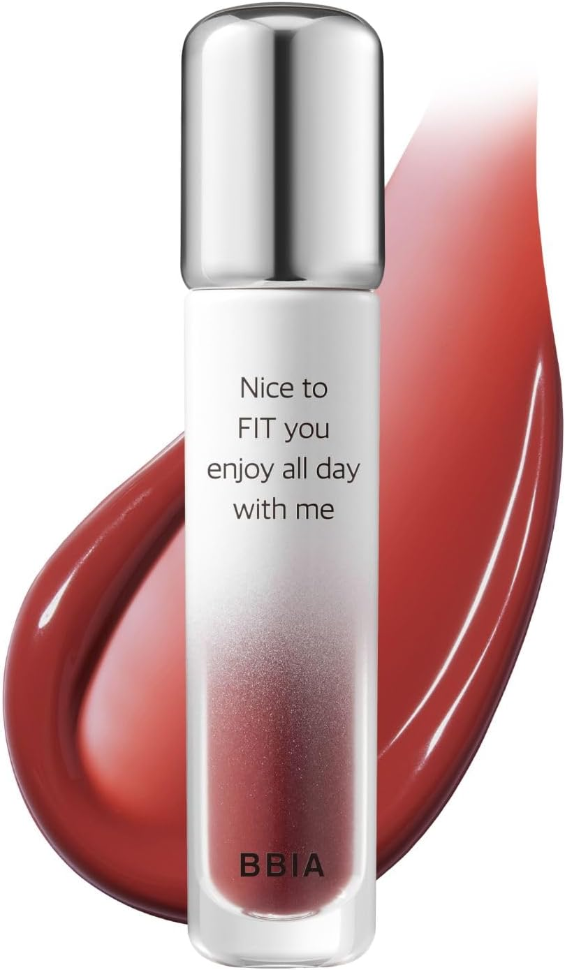 BBIA Water Fit Tint - Extreme Persistence Long-Lasting Watery Glow Fixing Tint Lightweight High Pigment Clear Colors Non-Smudging Glowy Finish Korean Daily Lip Makeup (03 PIECE of YAKGWA, Pack of 1)