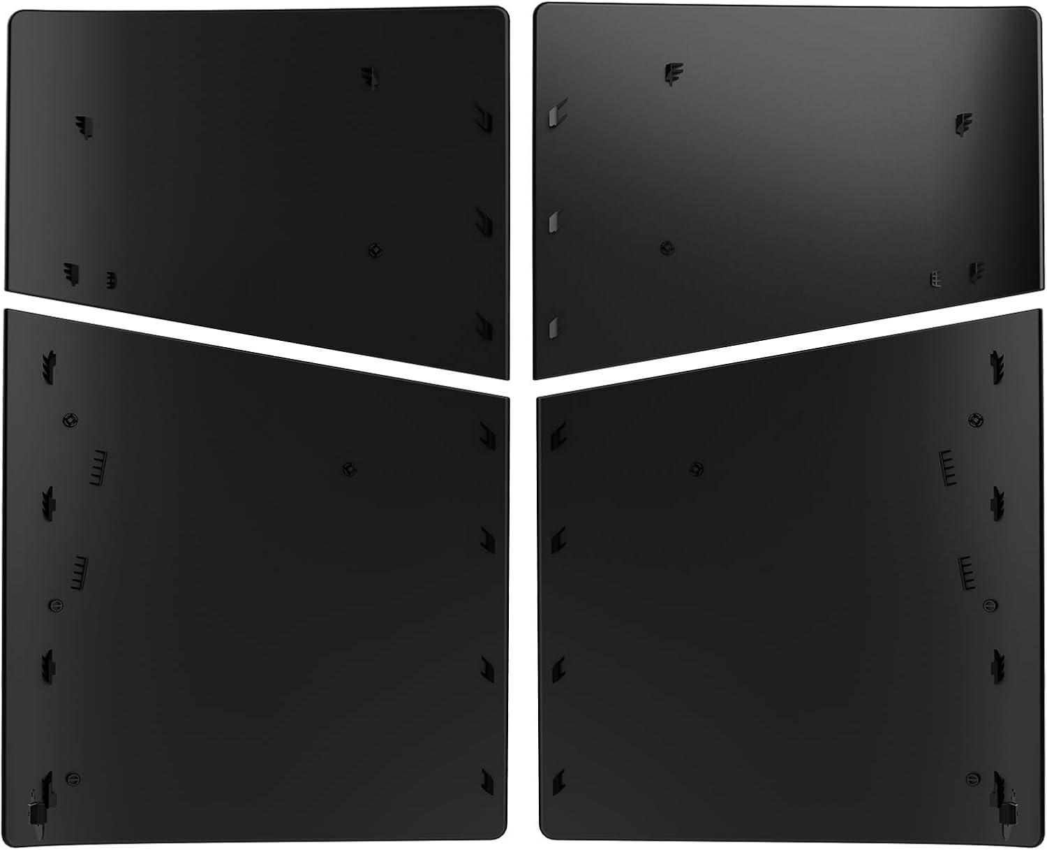 Slim Digital Edition Cover Plates for New PS5 Slim Console, Shell Panels Compatible with New Playstation 5 Slim Accessories Protective Replacement Faceplate (Black) image number 4