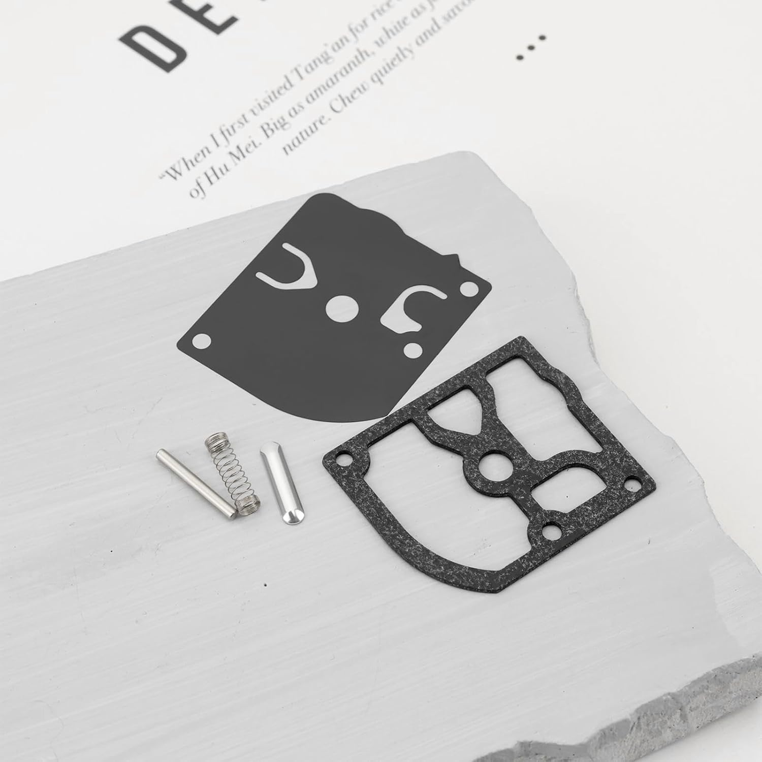 2 Set Carburetor Carb Repair Rebuild Kit Compatible with ZAMA RB-129 C1M-W26 C1M-W26A C1M-W26B C1M-W26C C1M-W47 Compatible with Poulan Pro image number 3