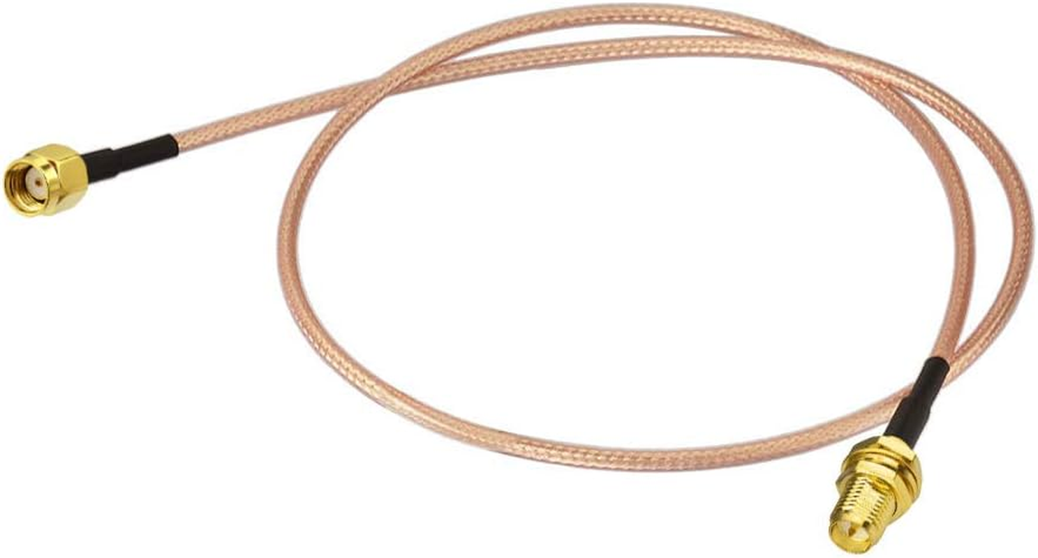 Bingfu Wifi Aerial Antenna Extension Coaxial Cable RP-SMA Male to RP-SMA Female Bulkhead Mount RG316 60Cm (2-Pack) for Wireless PCI Express PCIE Network Card Wifi Adapter Wifi Router Security Camera image number 2