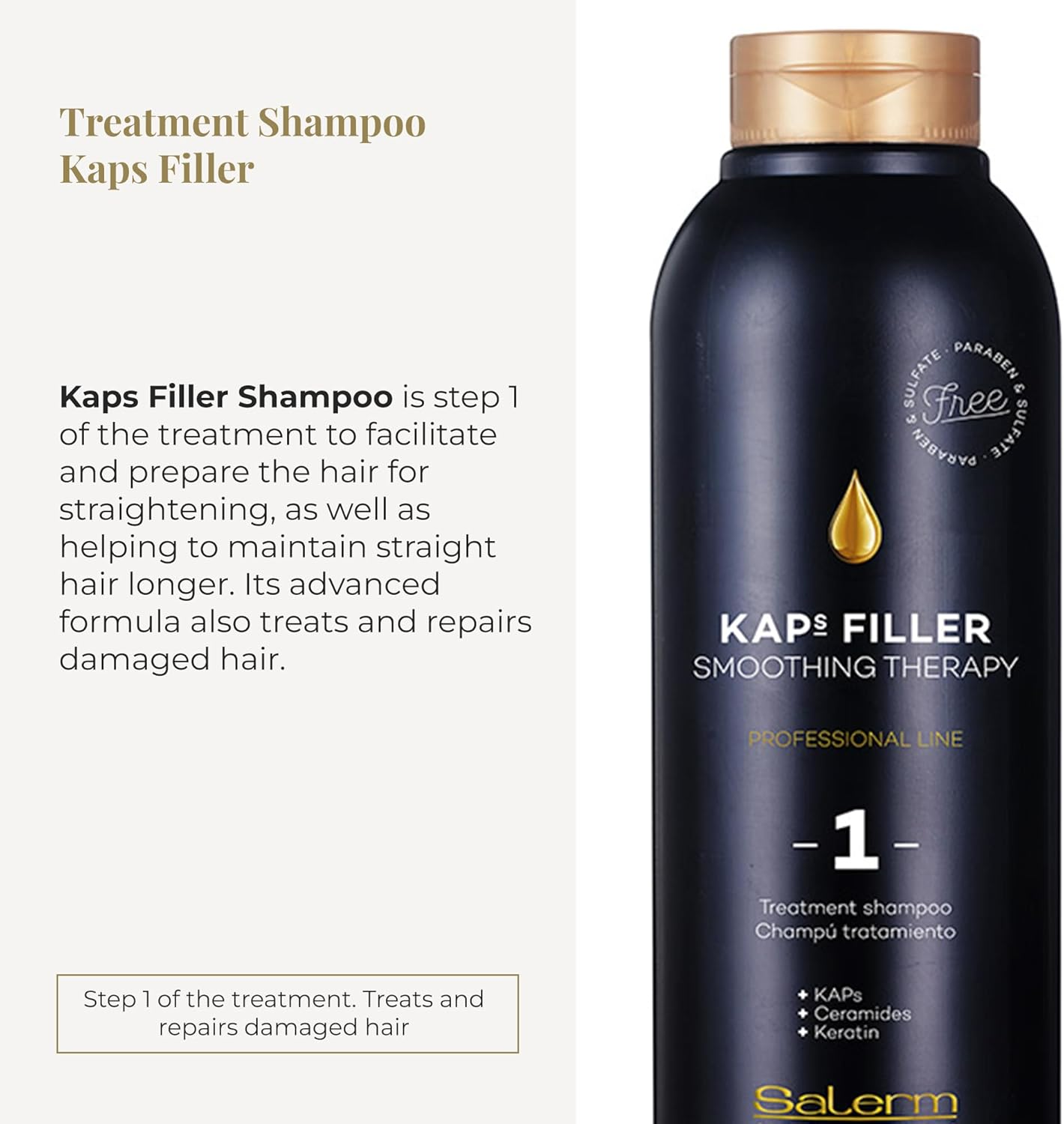 Salerm Cosmetics Shampoo - 500 Ml image number 1