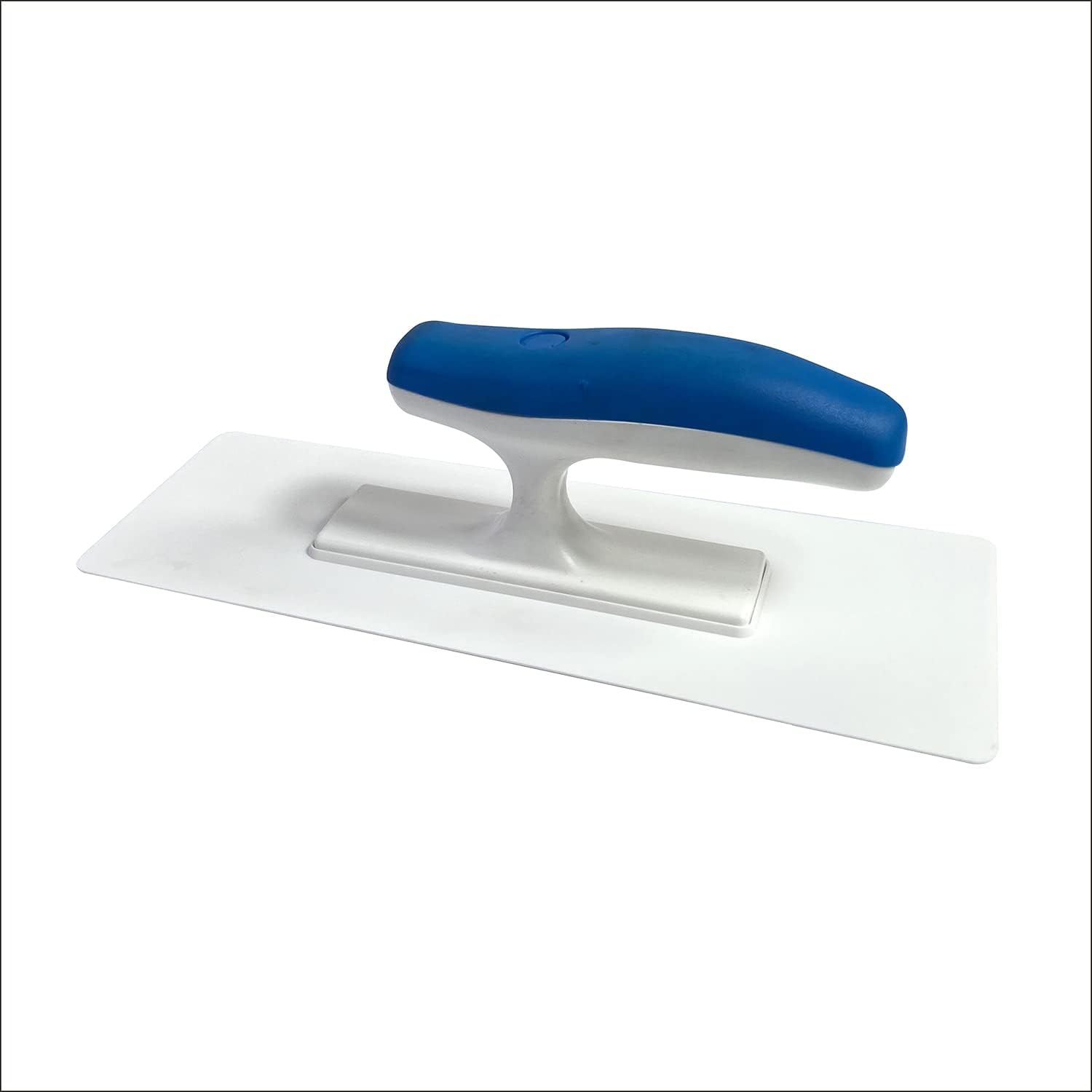 Hanroy Plastic Trowel with Comfortable Grip Handle, Includes 4.7" X 10.6'' White Finishing Trowels, Lightweight Mounting, Square End, Suitable for Scrape,Plastering and Paint Walls(D2712)