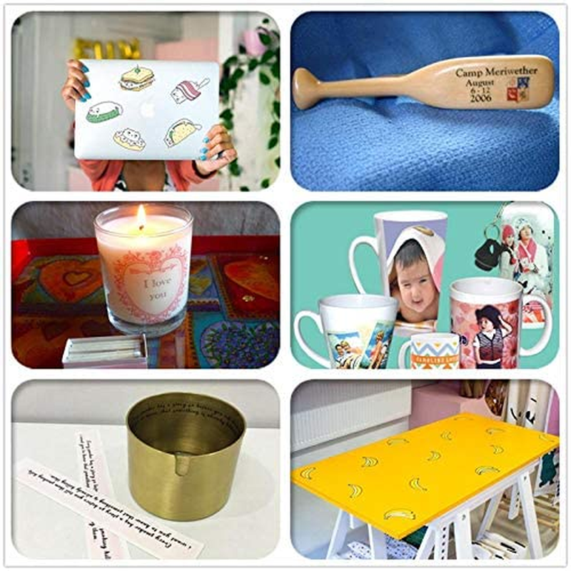 10Sheets Laser Printer Clear Waterslide Decal Paper for Make Candle Glass Ceramic Craft image number 4