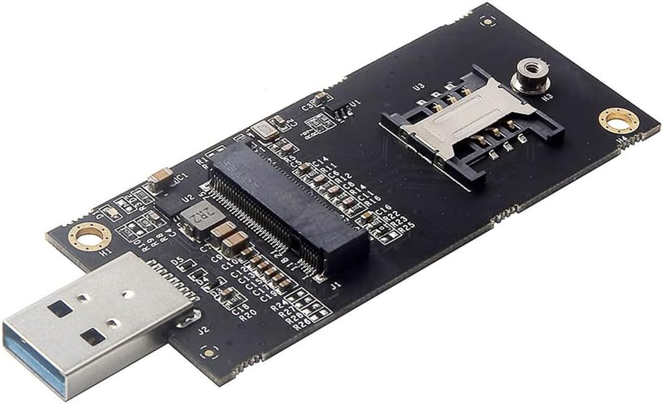 NFHK NGFF M.2 Key-B WWAN to USB 3.0 Adapter Riser Card with SIM Slot for 3G/4G/5G LTE Wireless Module Modem Card, NF-EP-026 image number 4