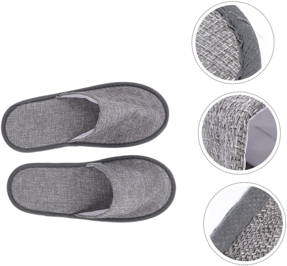 WOFASHPURET Disposable Guest Slippers Flats for Women Men Indoor Slippers Comfortable Skid-Resistant image number 2