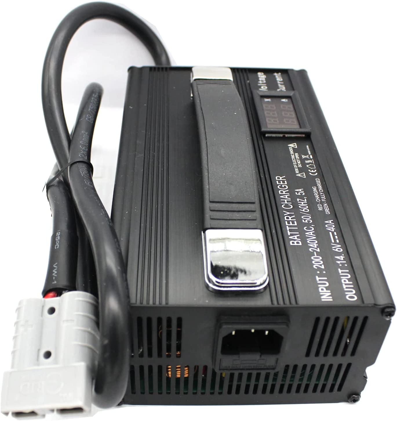 DIGISHUO 14.6V 40A Lifepo4 Batt Ery Charger with Plug, 14.6V 40A Lifepo4 Charger Multi-Stage Intelligent Maintainer for 12V Lithium Iron Phosphate Batteries image number 4