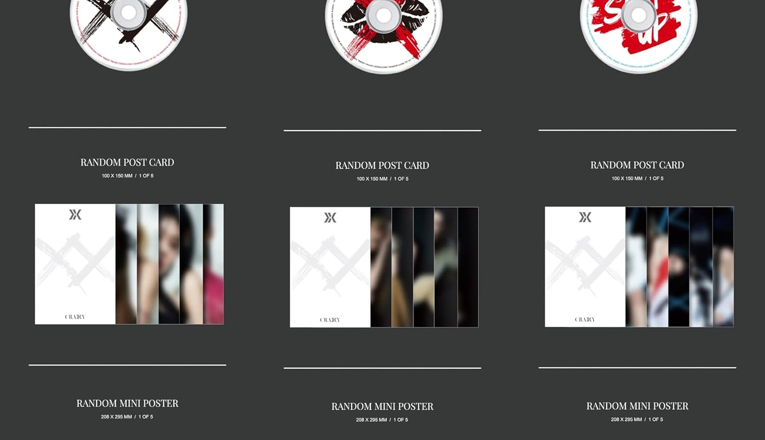 CRAXY XX 4Th Mini Album Cd+Pob+Photobook+Postcard+Mini Poster on Pack+Sticker+Selfie Photocard+Tracking Sealed (Random) - Nugudom Version image number 6