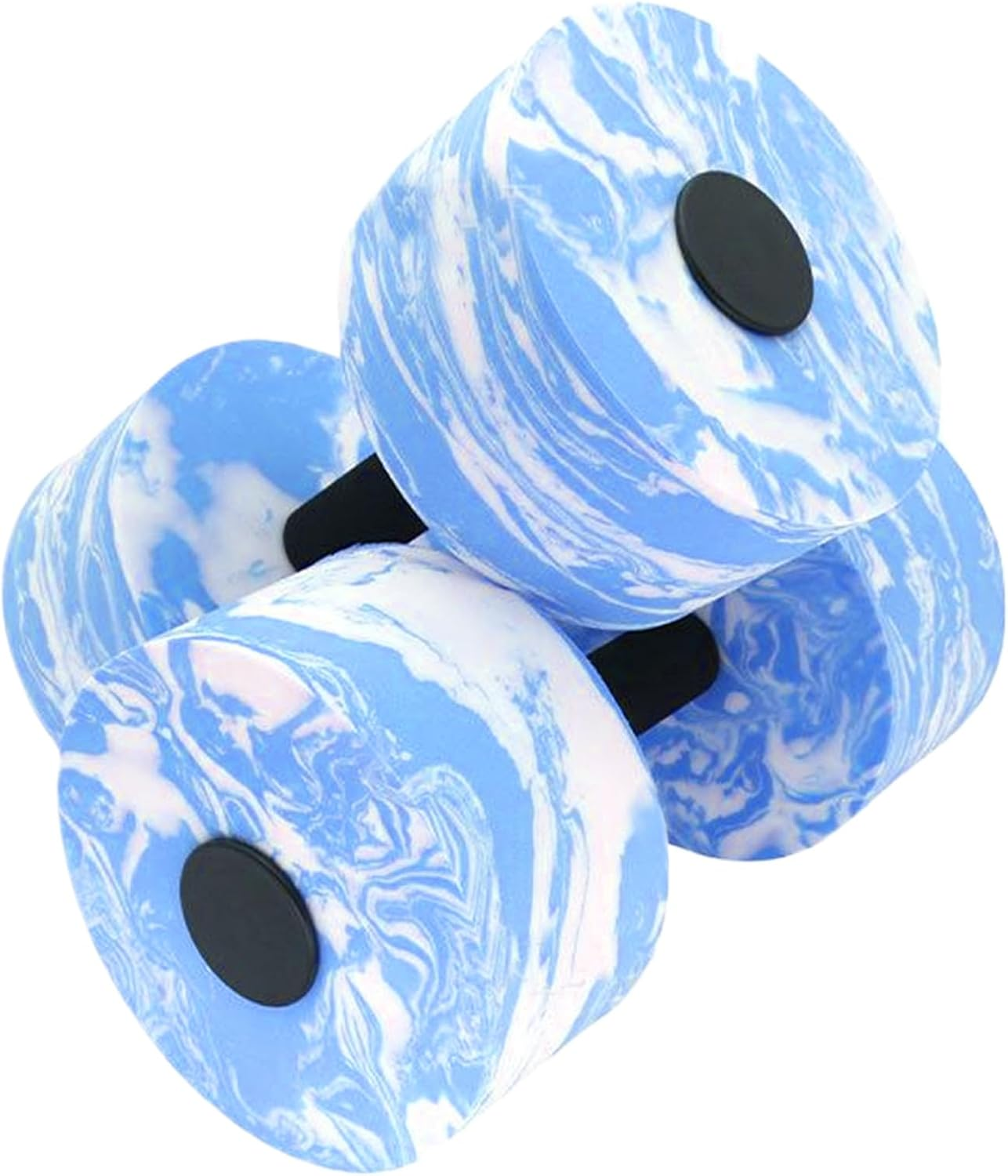 Water Dumbbells, Set of 2 EVA Aquatic Fitness Dumbells Pool Resistance Water Weight Aerobics, High-Density Foam Pool Fitness Barbells Hand Weights Exercises