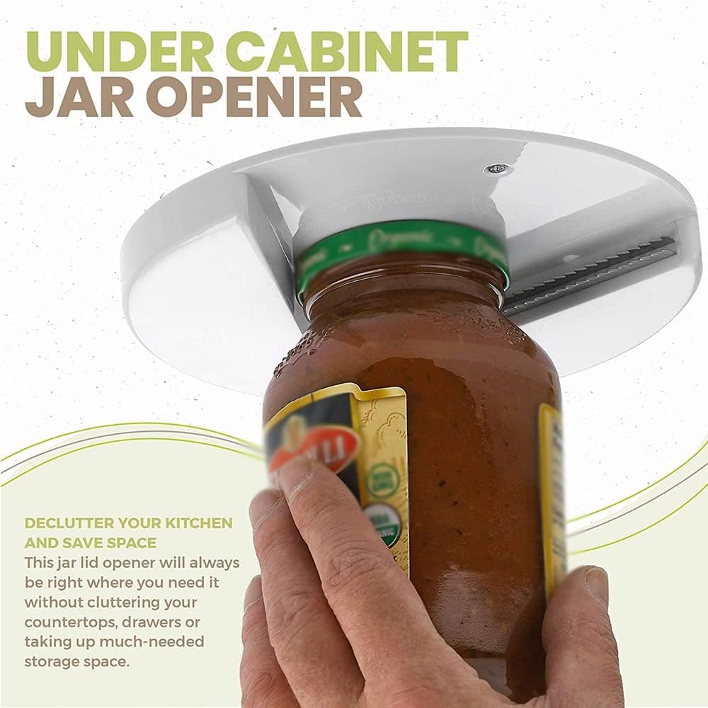 UP to 5X Arthritis Jar Opener for under the Kitchen Cabinet Counter Lid Remover image number 2